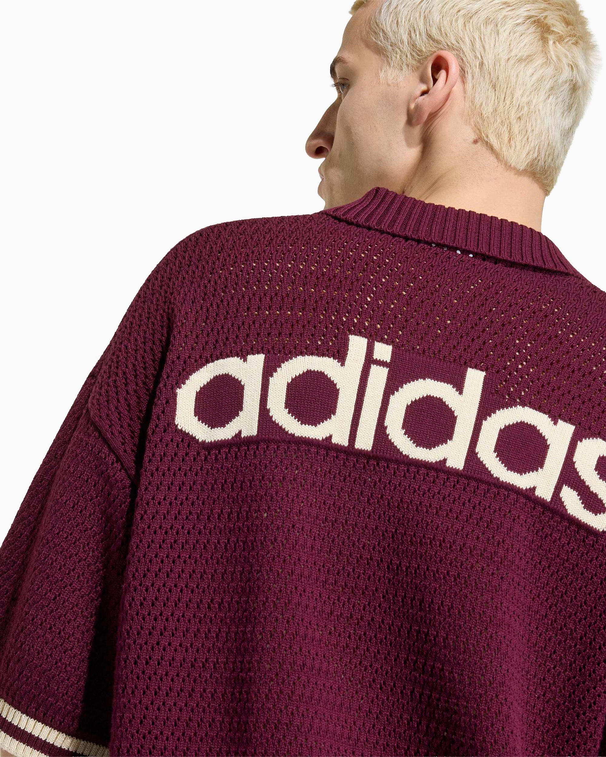 Jackets Coats adidas Originals "Munich" Crochet Logo Relaxed Men's Cardigan - KQ6977