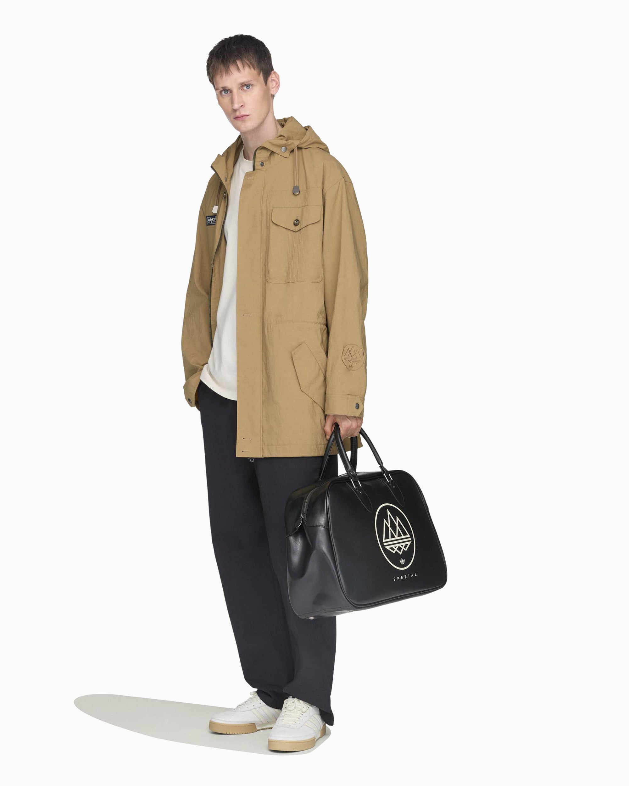 Jackets Coats adidas Originals SPZL Parka Longridge Logo Men's Light Jacket - KF6805