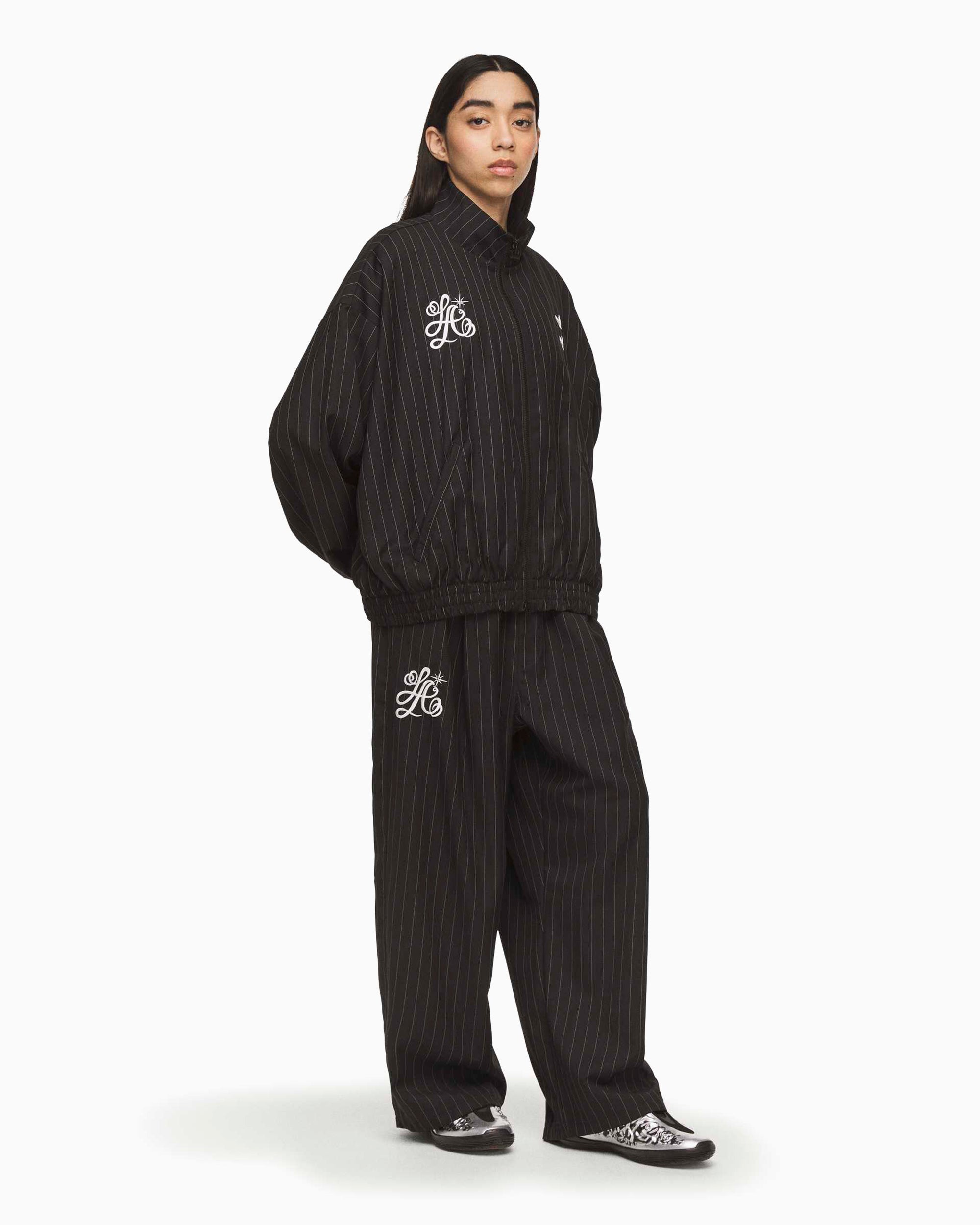 Jackets Coats adidas Originals x Willy Chavarria Pinstripe Striped Boxy Men's Track Jacket - KR8696