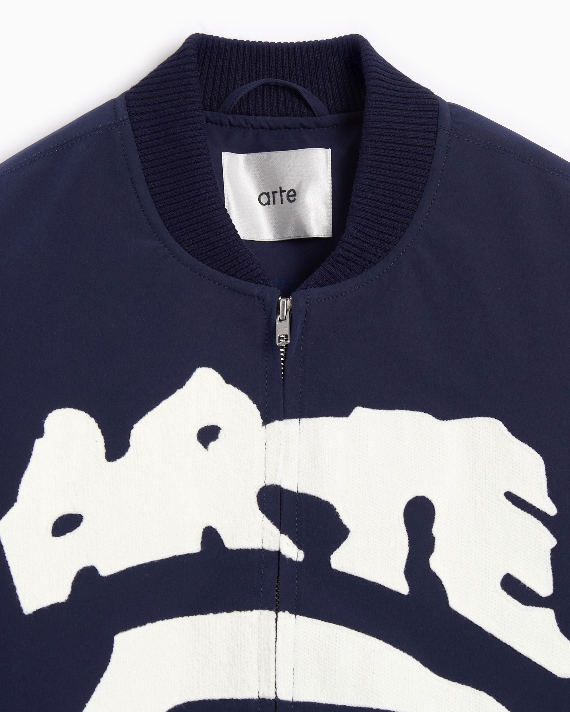 Jackets Coats Arte Antwerp Eye Graphic Relaxed Men's Bomber - AW25-073J-Navy