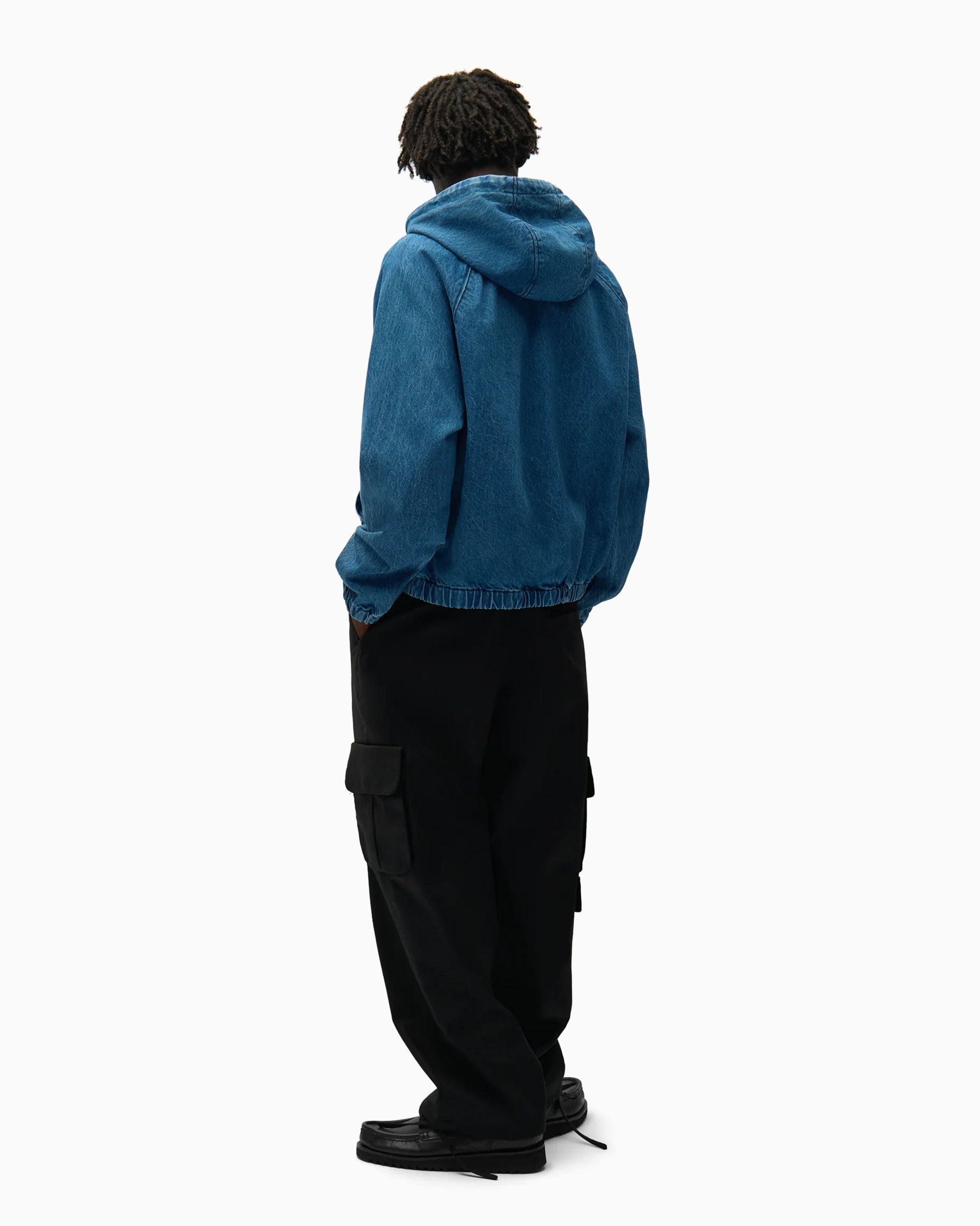 Jackets Coats Arte Antwerp Split Logo With Hood Men's Denim Jacket - SS26-227J-Navy