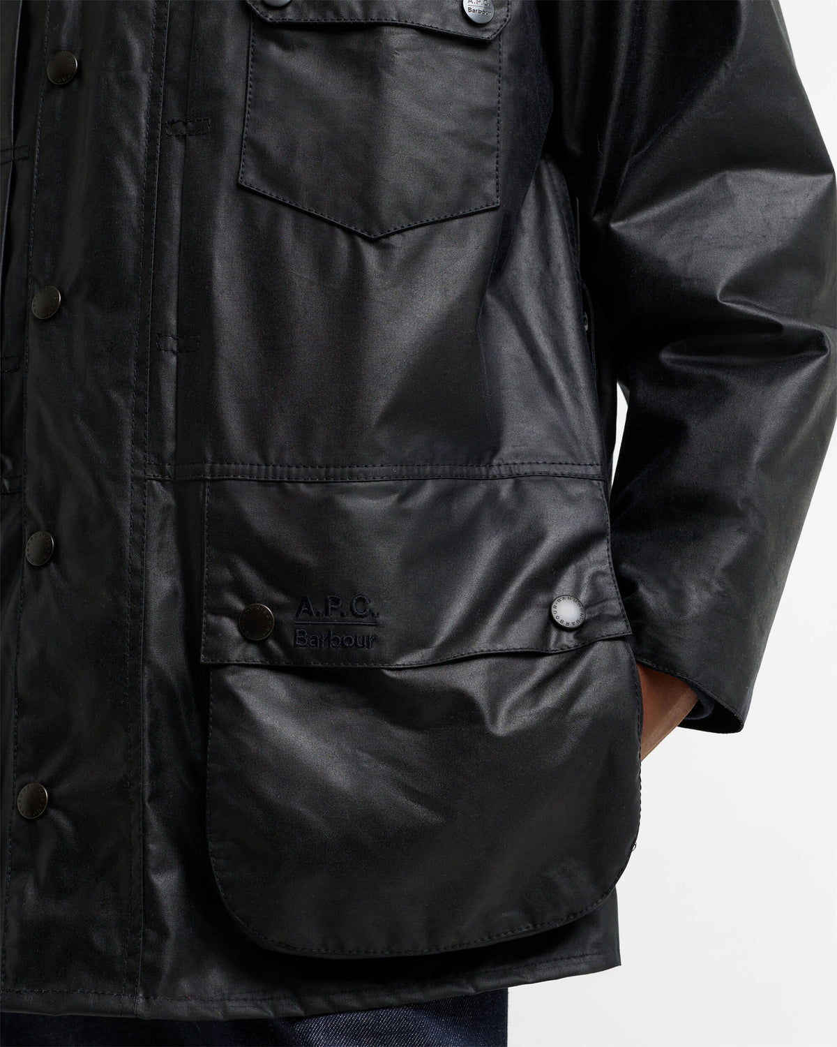 Jackets Coats Barbour x A.P.C Beaufort Relaxed Men's Rain Jacket - MWX2618NY91