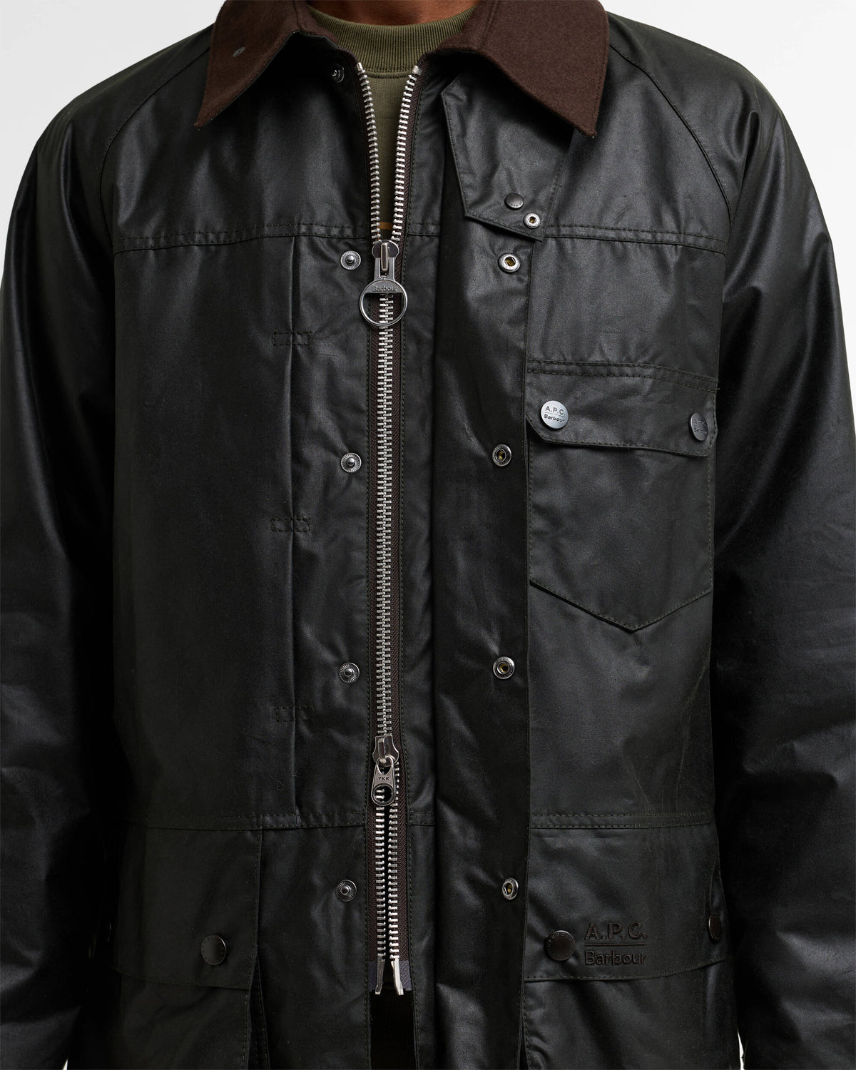 Jackets Coats Barbour x A.P.C Beaufort Relaxed Men's Rain Jacket - MWX2618SG91