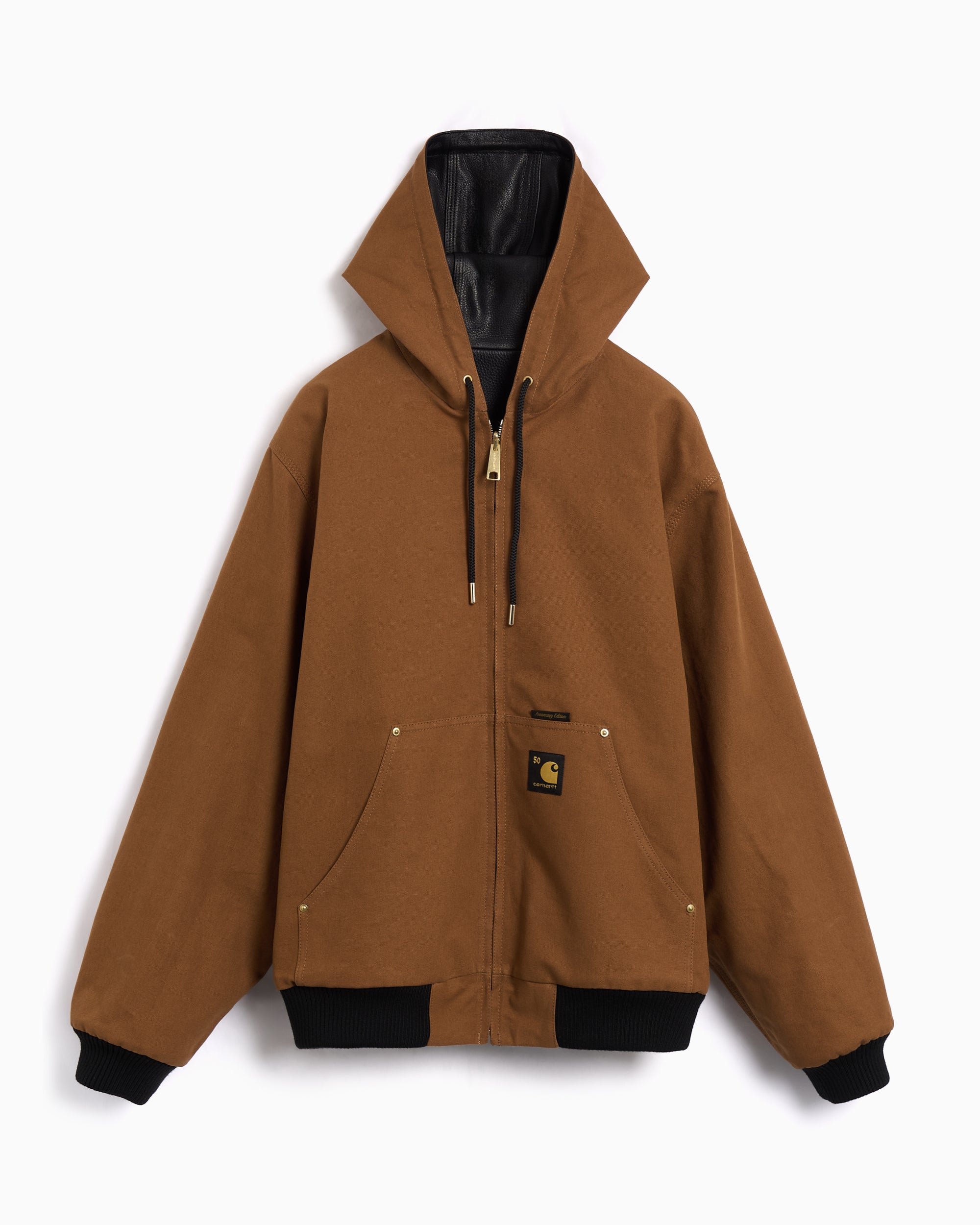 Jackets Coats Carhartt WIP 50th Anniversary Edition OG Active Reversible Relaxed Men's Leather Jacket - I035967-3R0XX