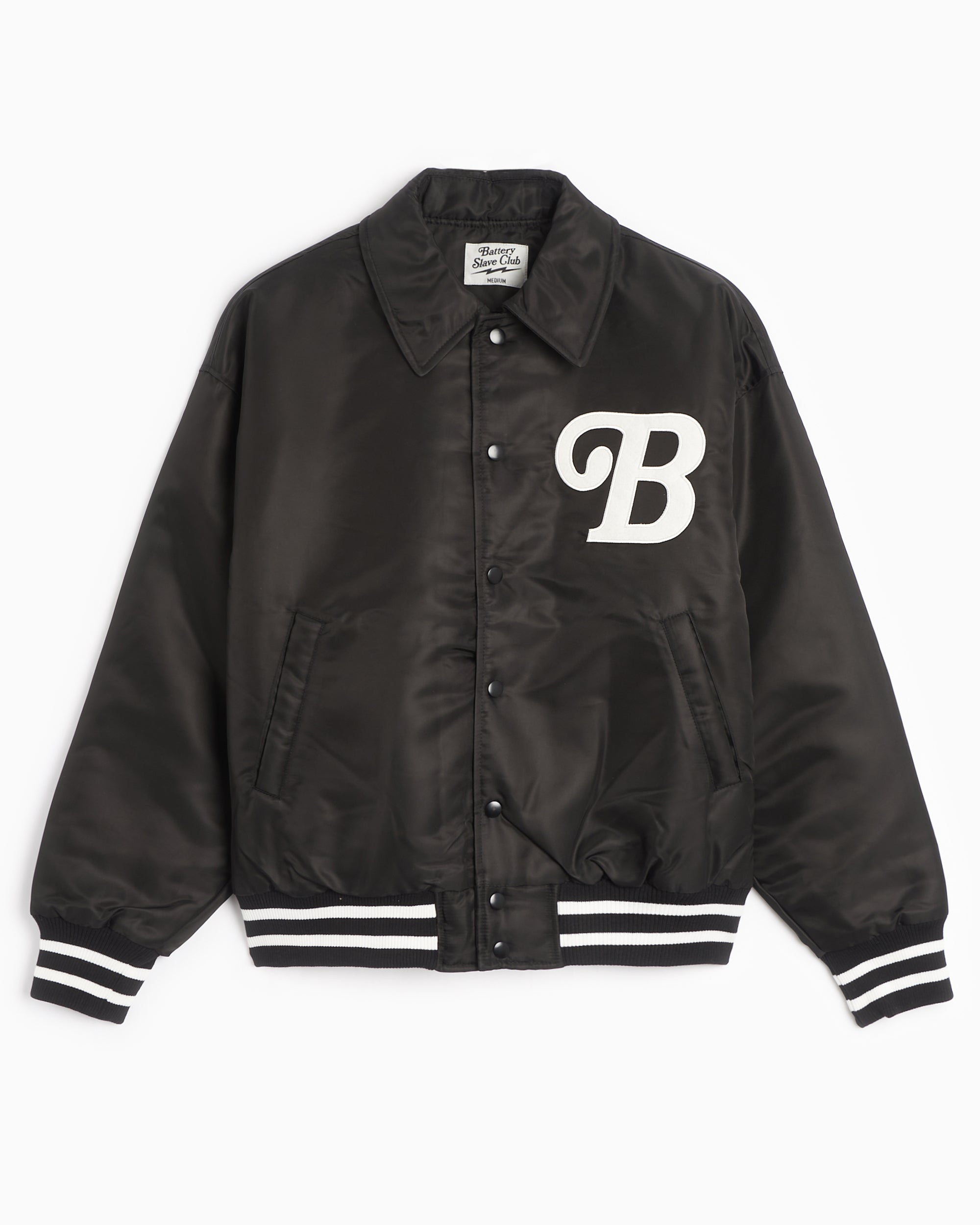 Jackets Coats Extraordinary® Extraordinary® Battery Slave Club Men's Varsity Jacket Men's Varsity Jacket - EX23SPJK003BK