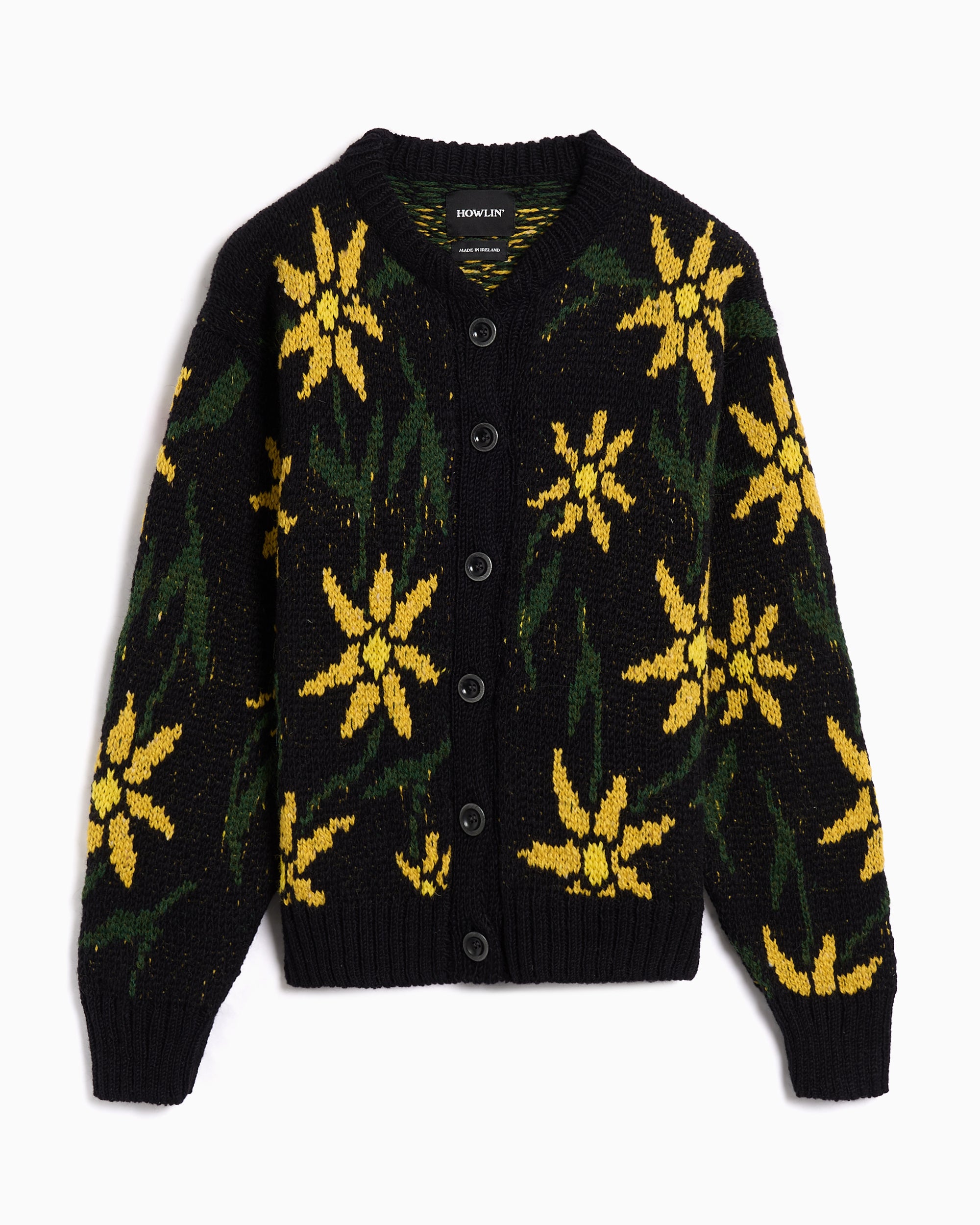 Jackets Coats Howlin' Flower Relaxed Men's Cardigan - Flower-Cardigan