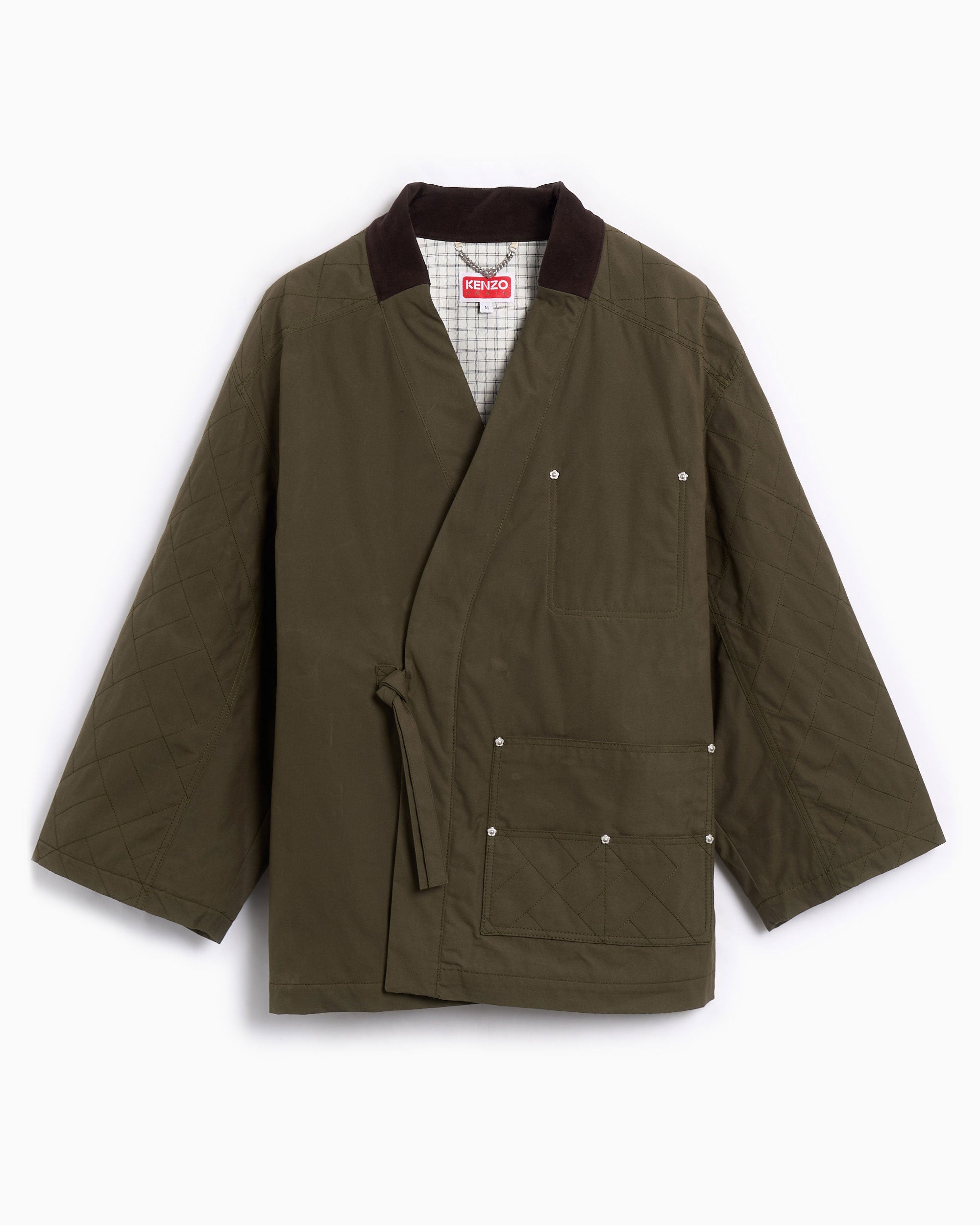Jackets Coats Kenzo Weave Kimono Oversize Men's Light Jacket - FF65MA1469HD-51