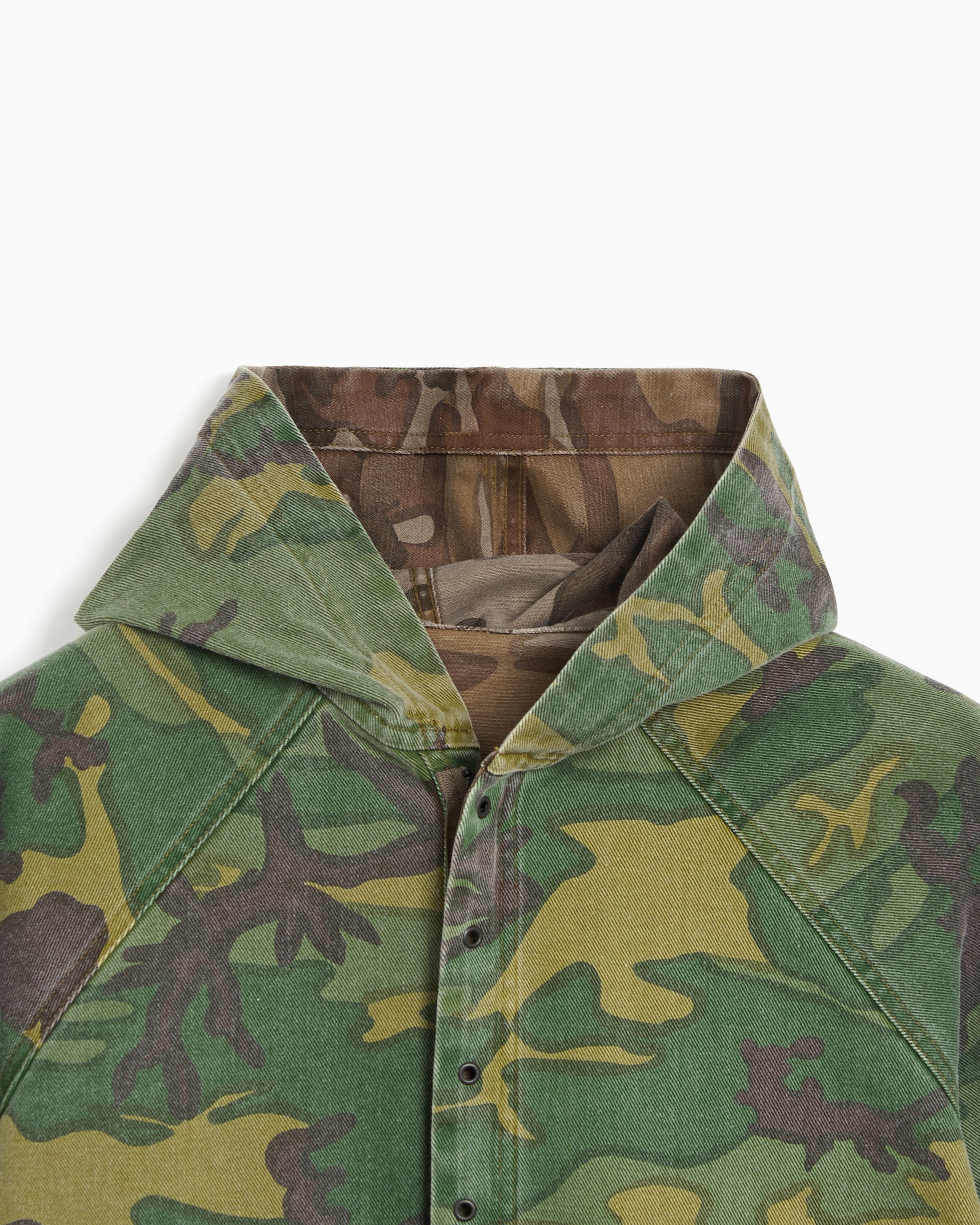 Jackets Coats Needles Camo Print Reversible Relaxed Men's Light Jacket - SX143-Camo