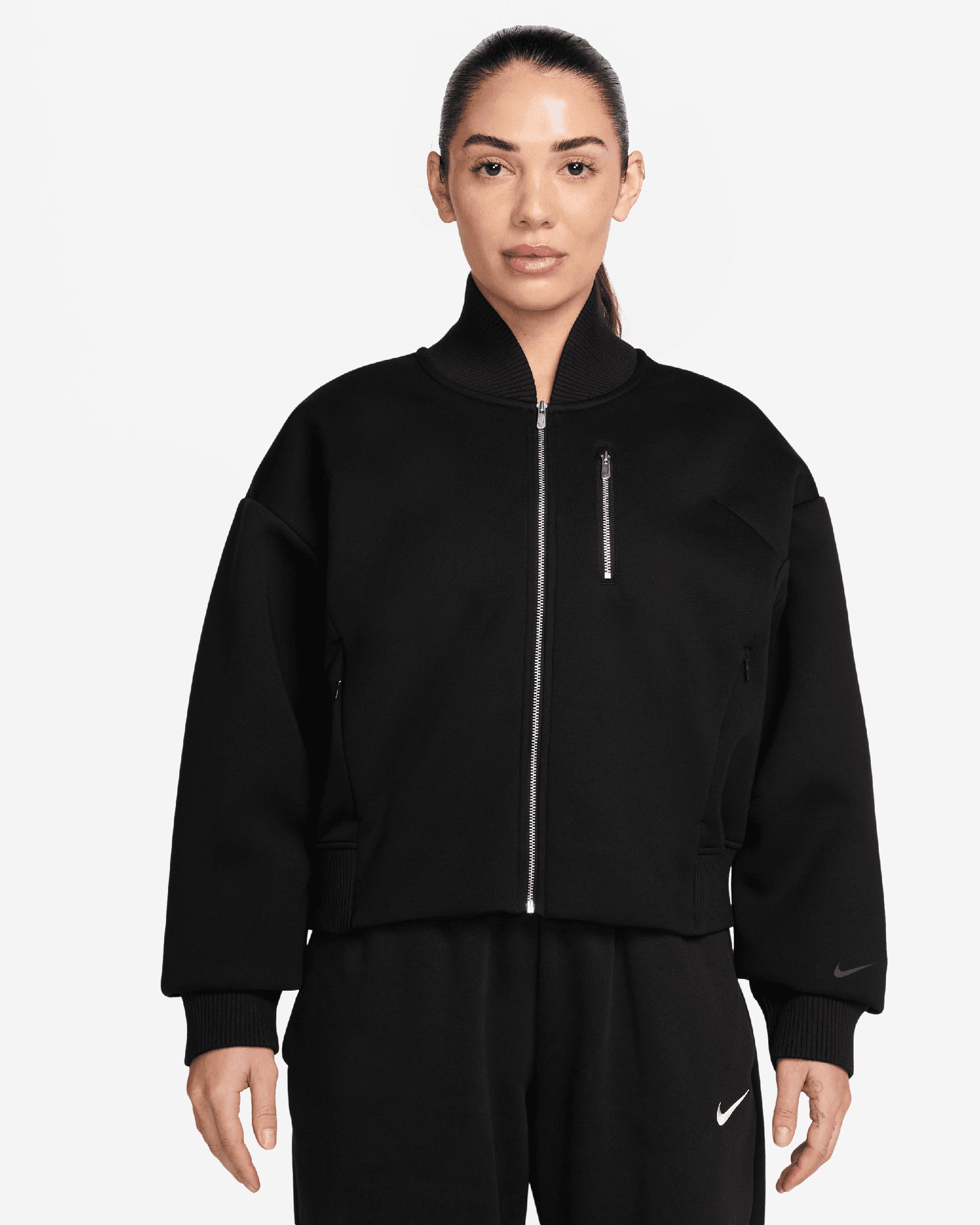 Jackets Coats Nike Sportswear Destroyer Modern Fleece Oversize Women's Light Jacket - IB2679-010