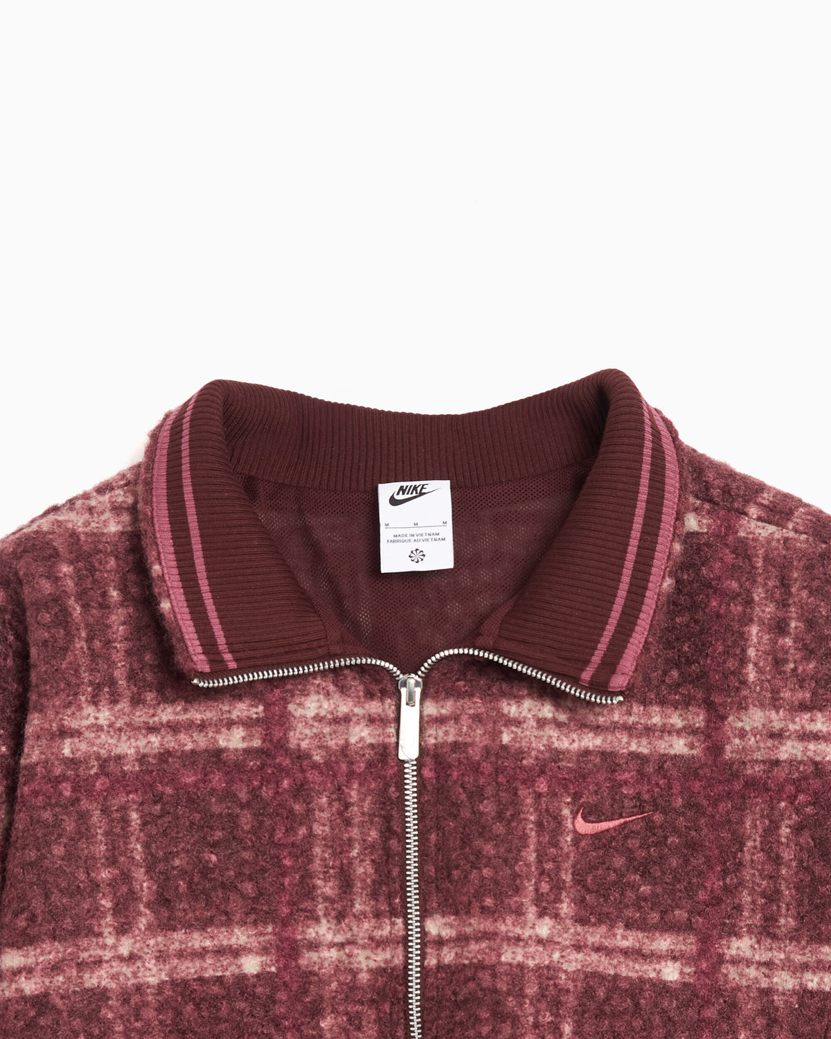 Jackets Coats Nike Sportswear Plaid Women's Fleece Jacket - IQ8268-658