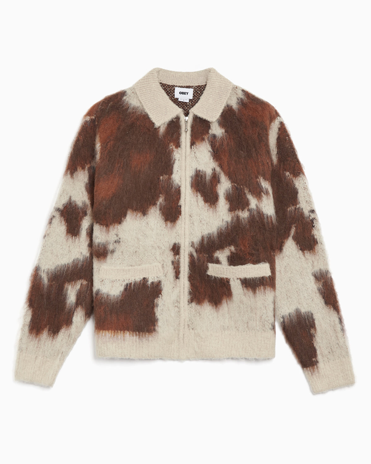 Jackets Coats OBEY Clothing Cow Men's Cardigan - 151010050-COW