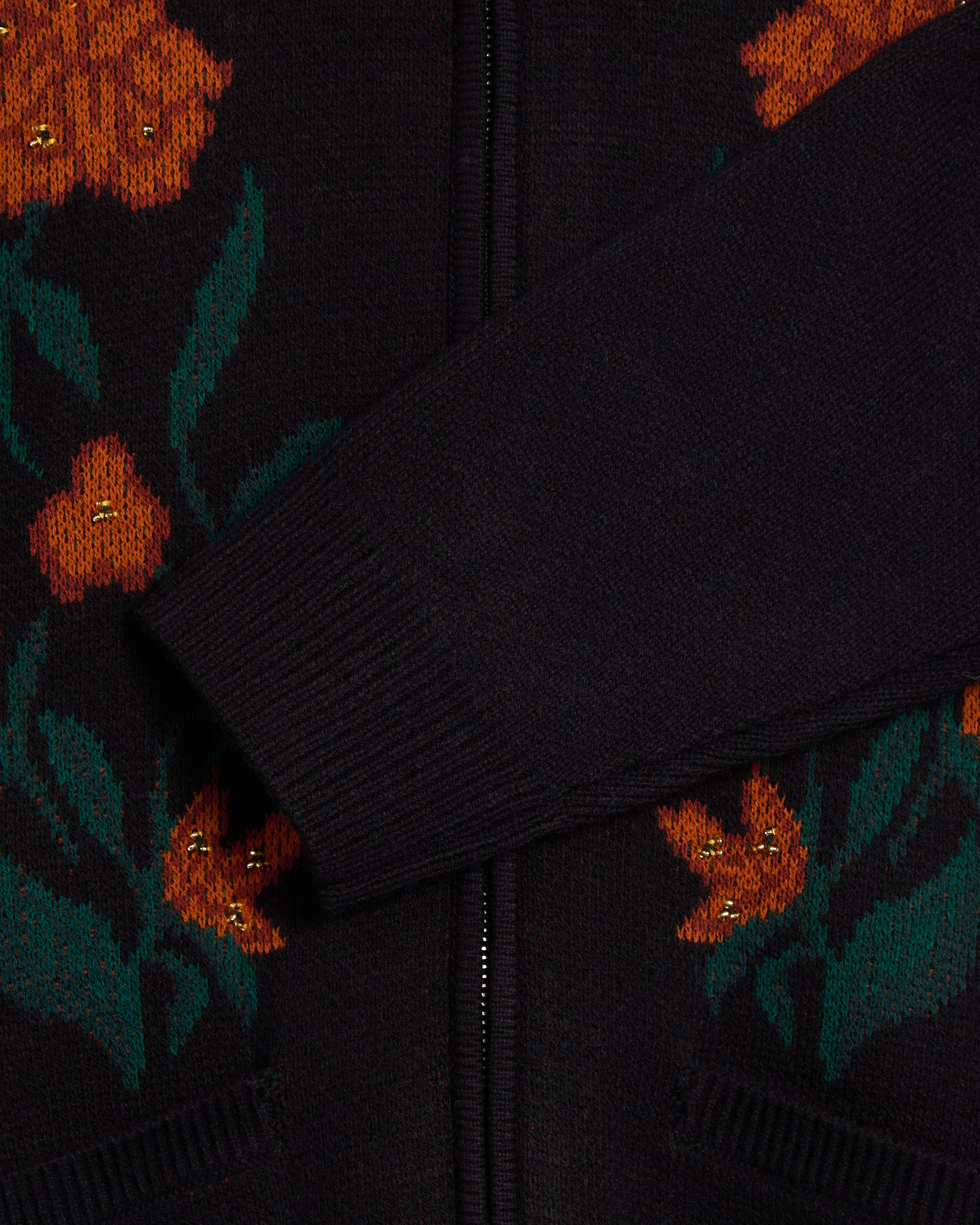 Jackets Coats OBEY Clothing Floral Men's Cardigan - 151010041-BLK
