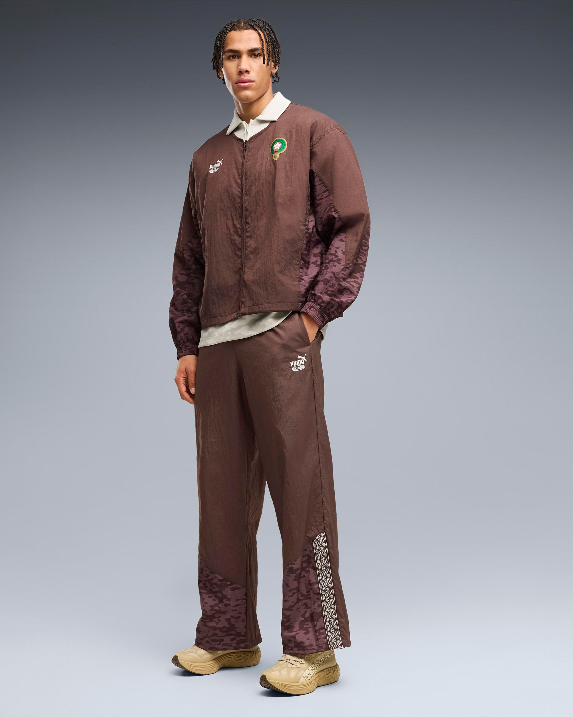 Jackets Coats Puma x Salehe Bembury x Morocco "King" Logo Relaxed Men's Track Jacket - 635129-13