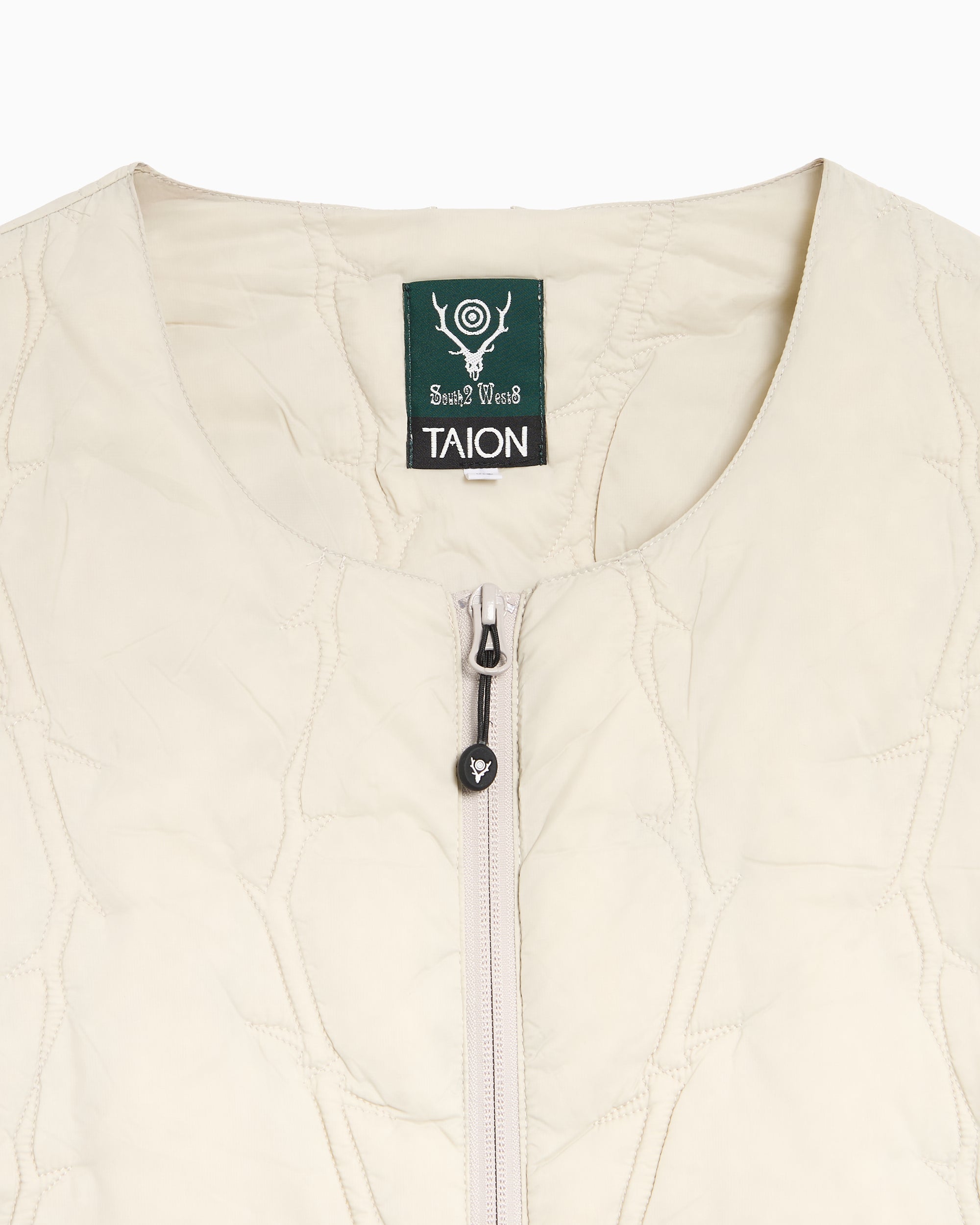 Jackets Coats South2 West8 x TAION Inner Men's Quilted Jacket - RW698-A-Ice Grey