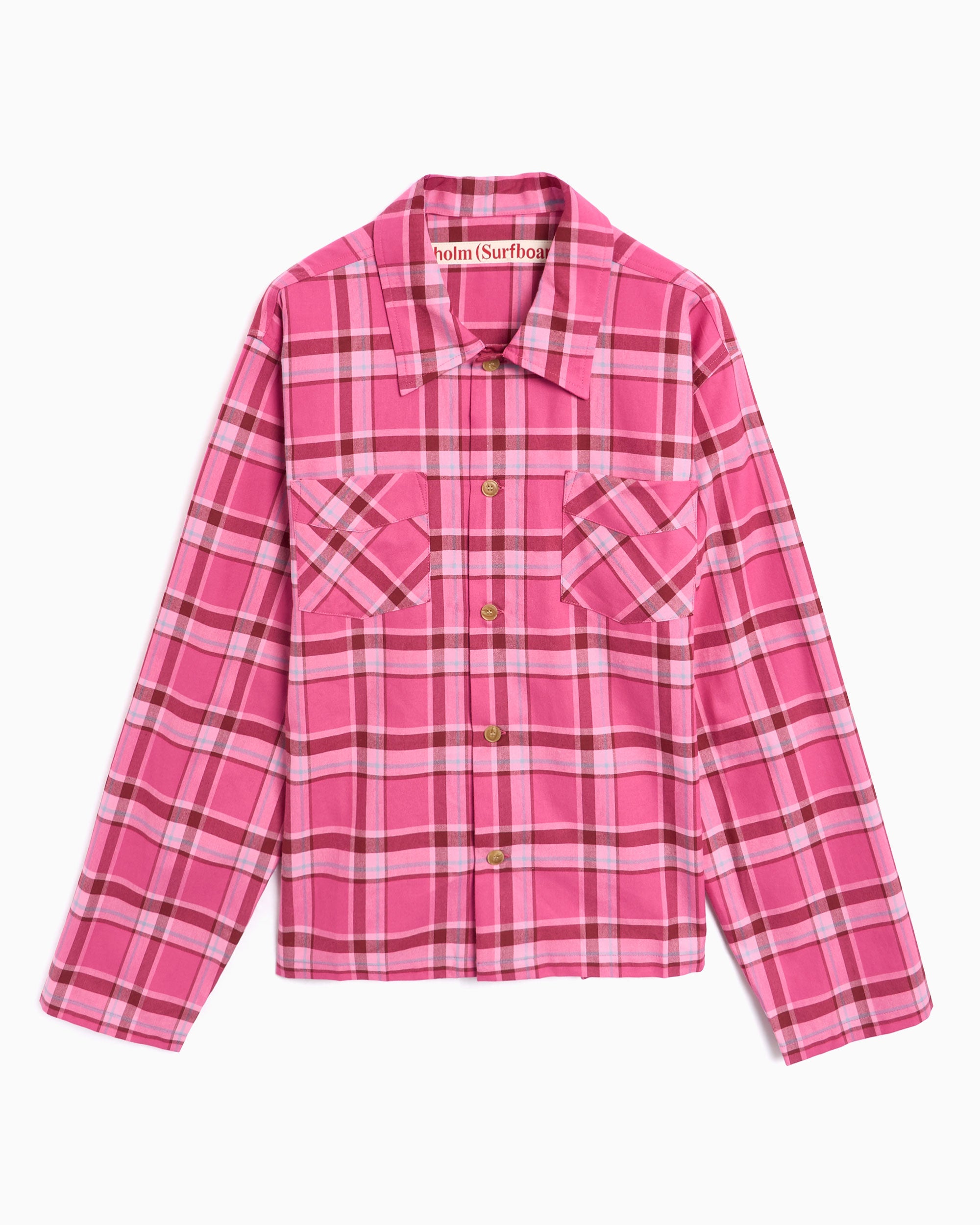 Jackets Coats Stockholm (Surfboard) Club Club Men's Overshirt​ Men's Overshirt - U4000165-Pink Check