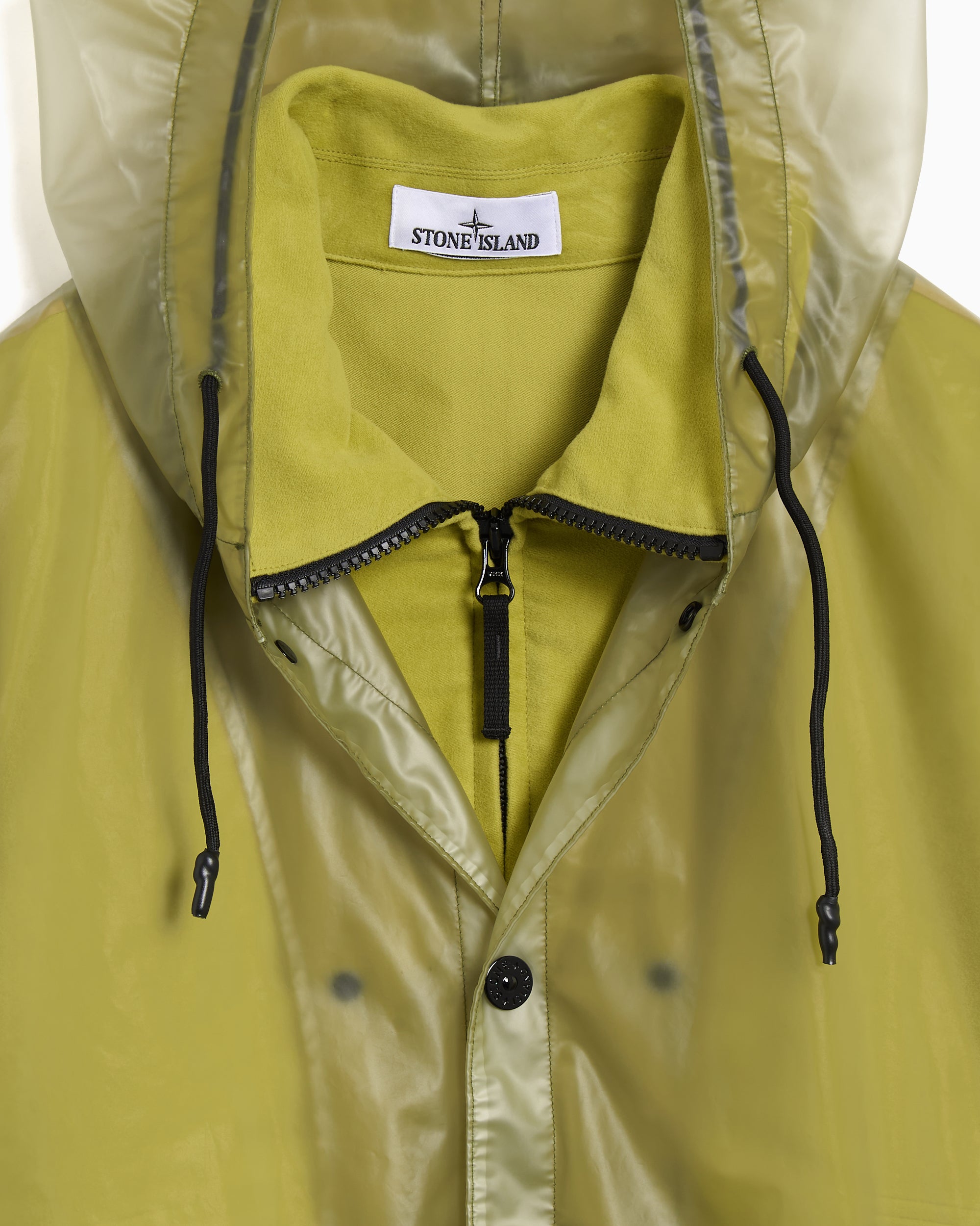 Jackets Coats Stone Island Translucent Cover Detachable Relaxed Men's Rain Jacket - K2S154100085S0243-V005D