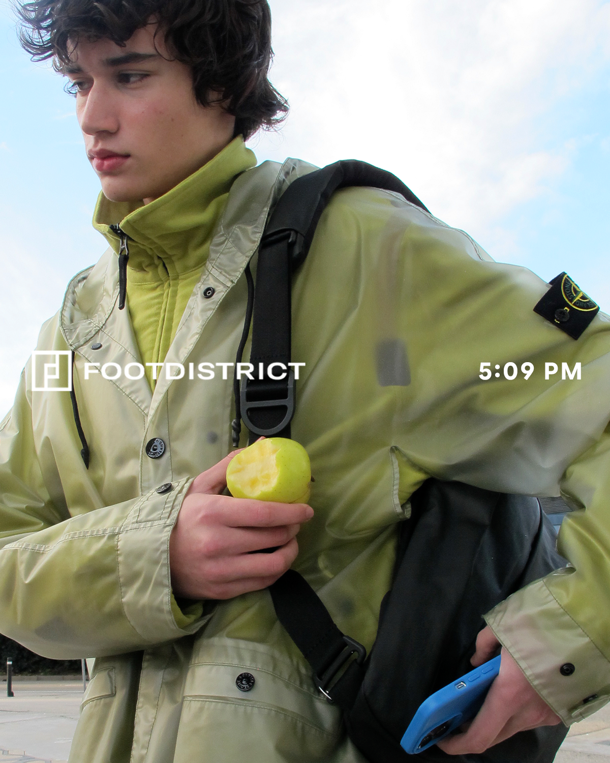 Jackets Coats Stone Island Translucent Cover Detachable Relaxed Men's Rain Jacket - K2S154100085S0243-V005D