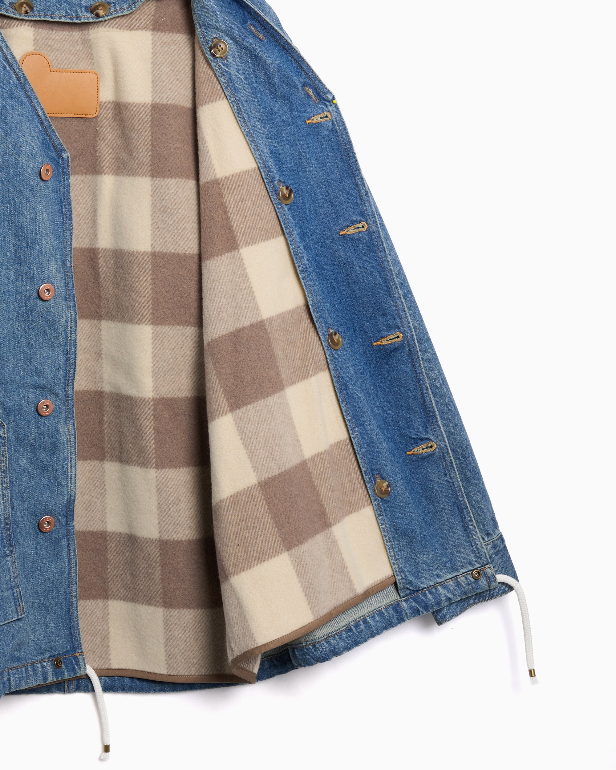 Jackets Coats Woolrich Outdoor Label Ranch Detachable Oversize Men's Denim Jacket - CFWJOU2026MRUT5259