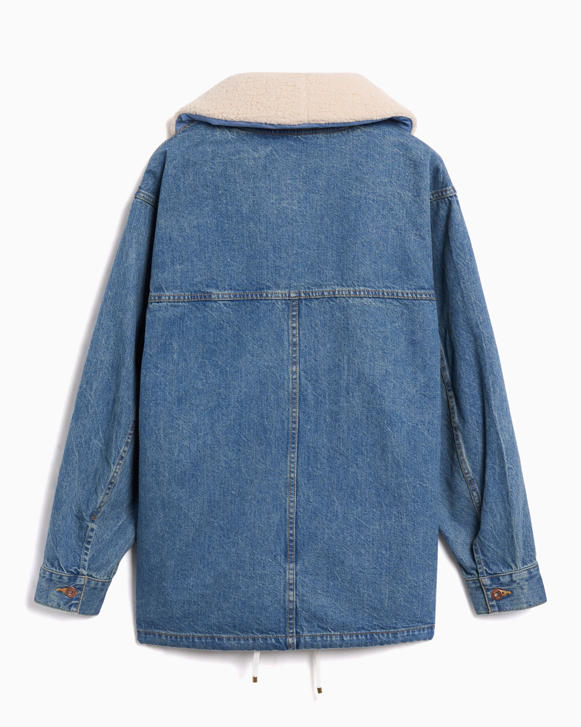 Jackets Coats Woolrich Outdoor Label Ranch Detachable Oversize Men's Denim Jacket - CFWJOU2026MRUT5259