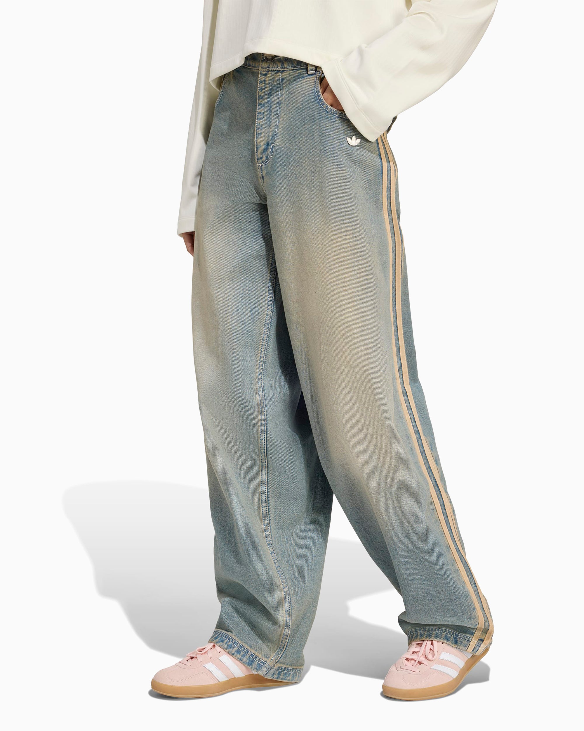 Jeans adidas Originals Premium Essentials Women's Wide Leg Jeans - JY2868
