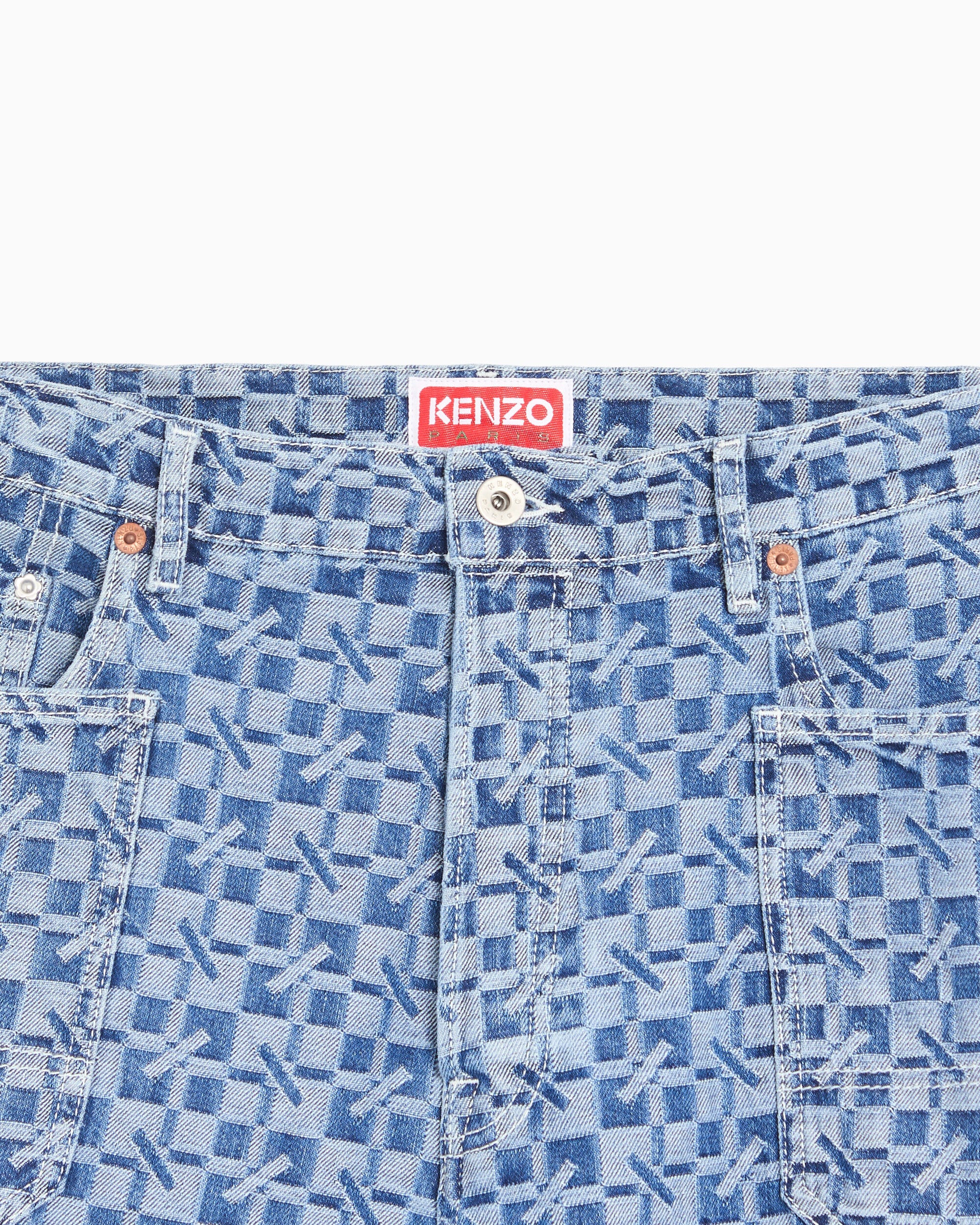 Jeans Kenzo "Kenzogram" Straight Men's Jeans - FG65DP4277J4-DT