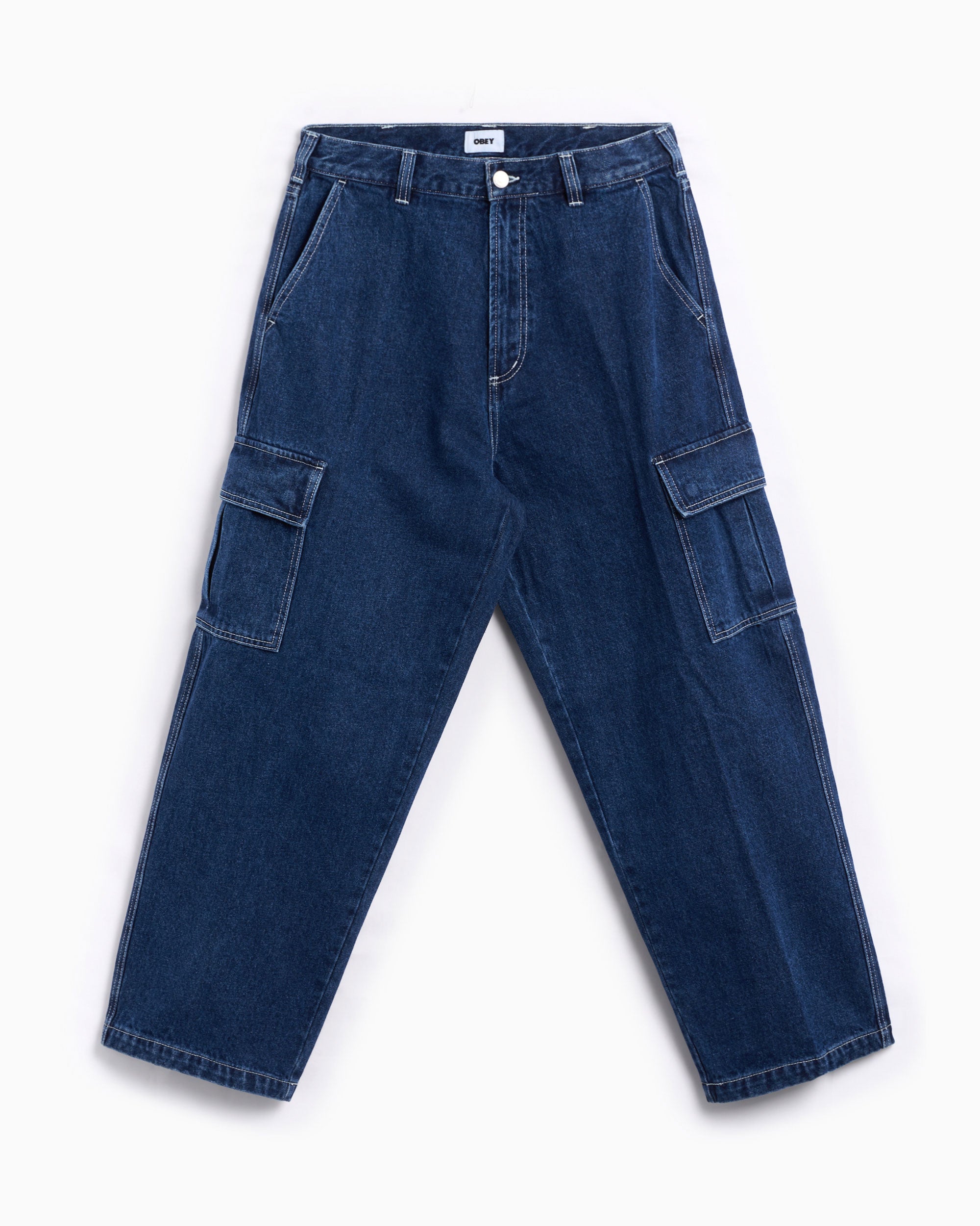 Jeans OBEY Clothing Big Wig Men's Cargo Denim Pants Men's Cargo Jeans - 142010094-STN