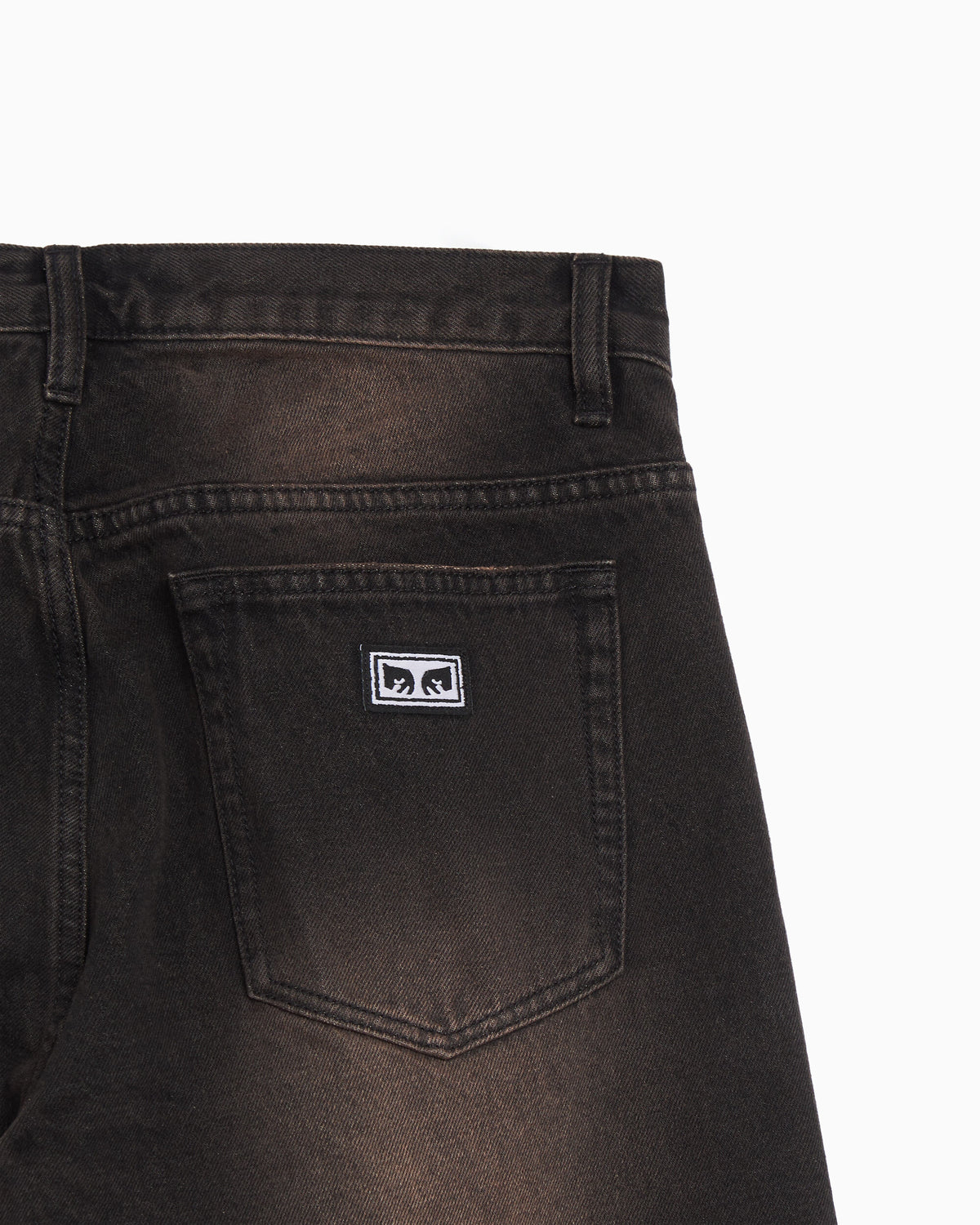 Jeans OBEY Clothing Studded Boxcar Straight Men's Baggy Jeans - 142010121-BRU