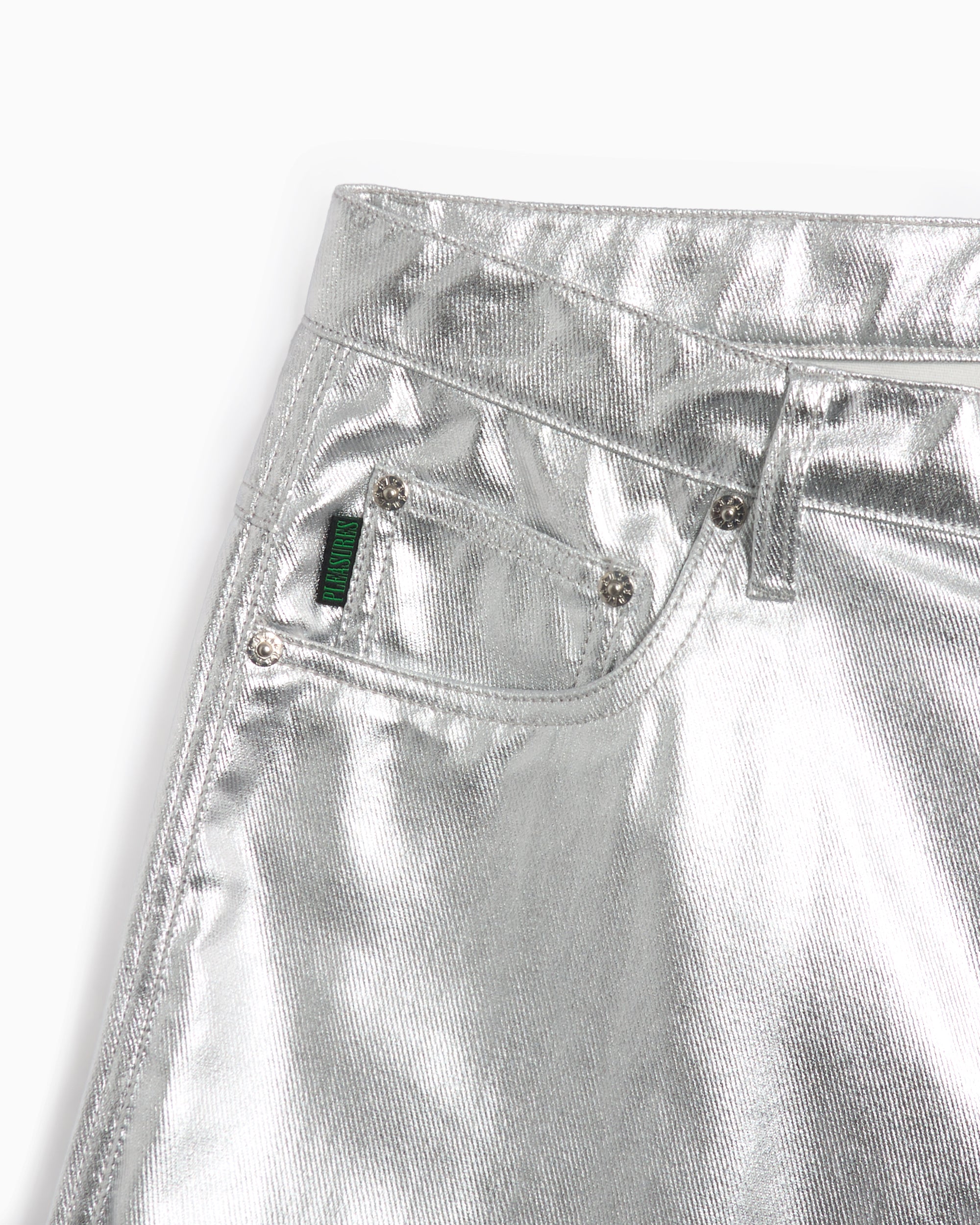Pants Pleasures Latex Formula Men's Baggy Pants Relaxed Men's Baggy Pants - P24F039-SILVER
