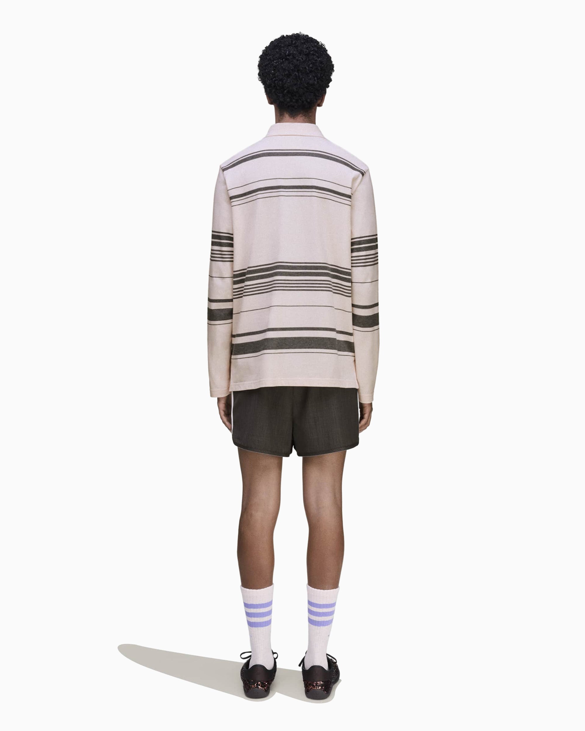 Polo a righe adidas Originals x Wales Bonner per uomo