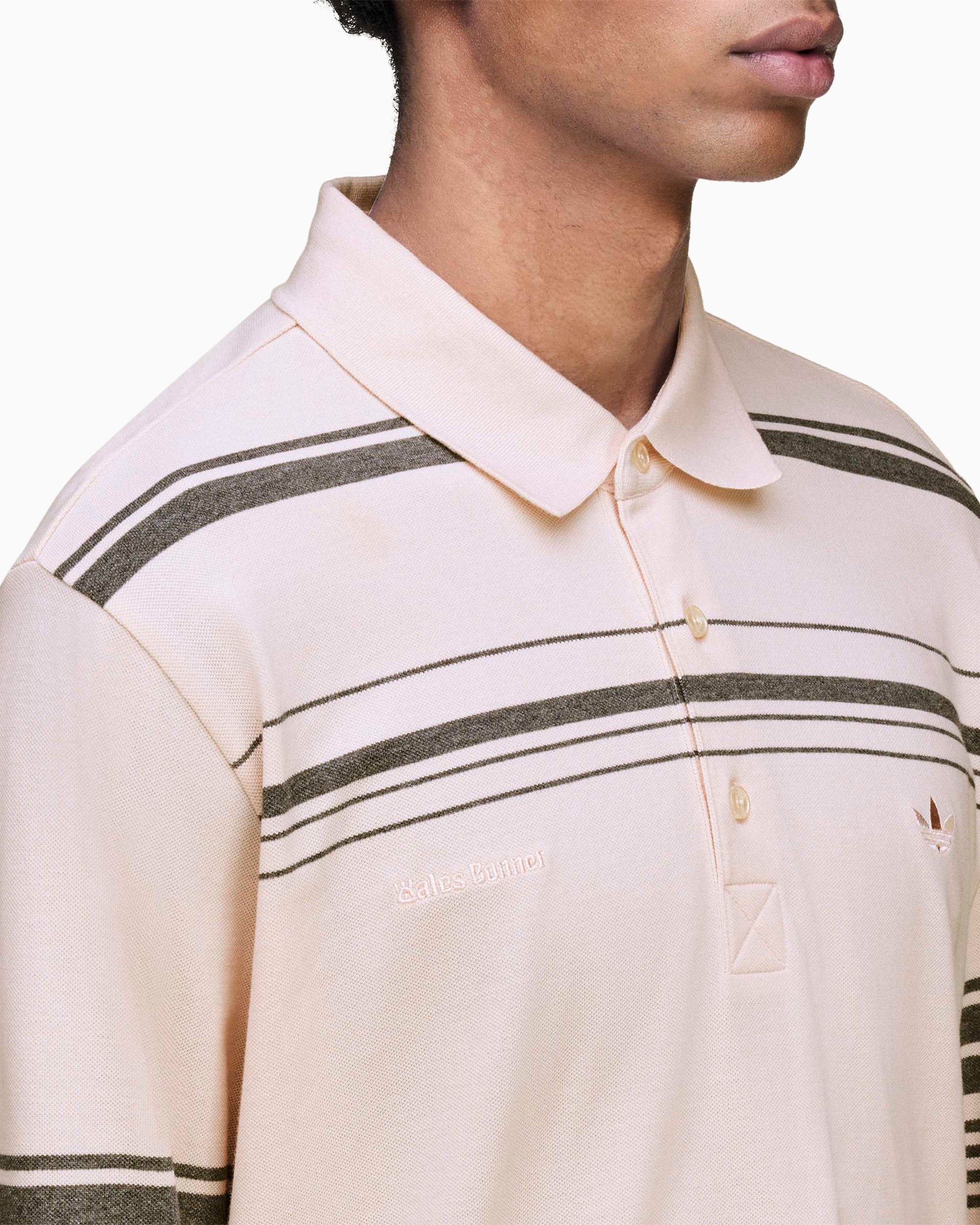 Polo a righe adidas Originals x Wales Bonner per uomo