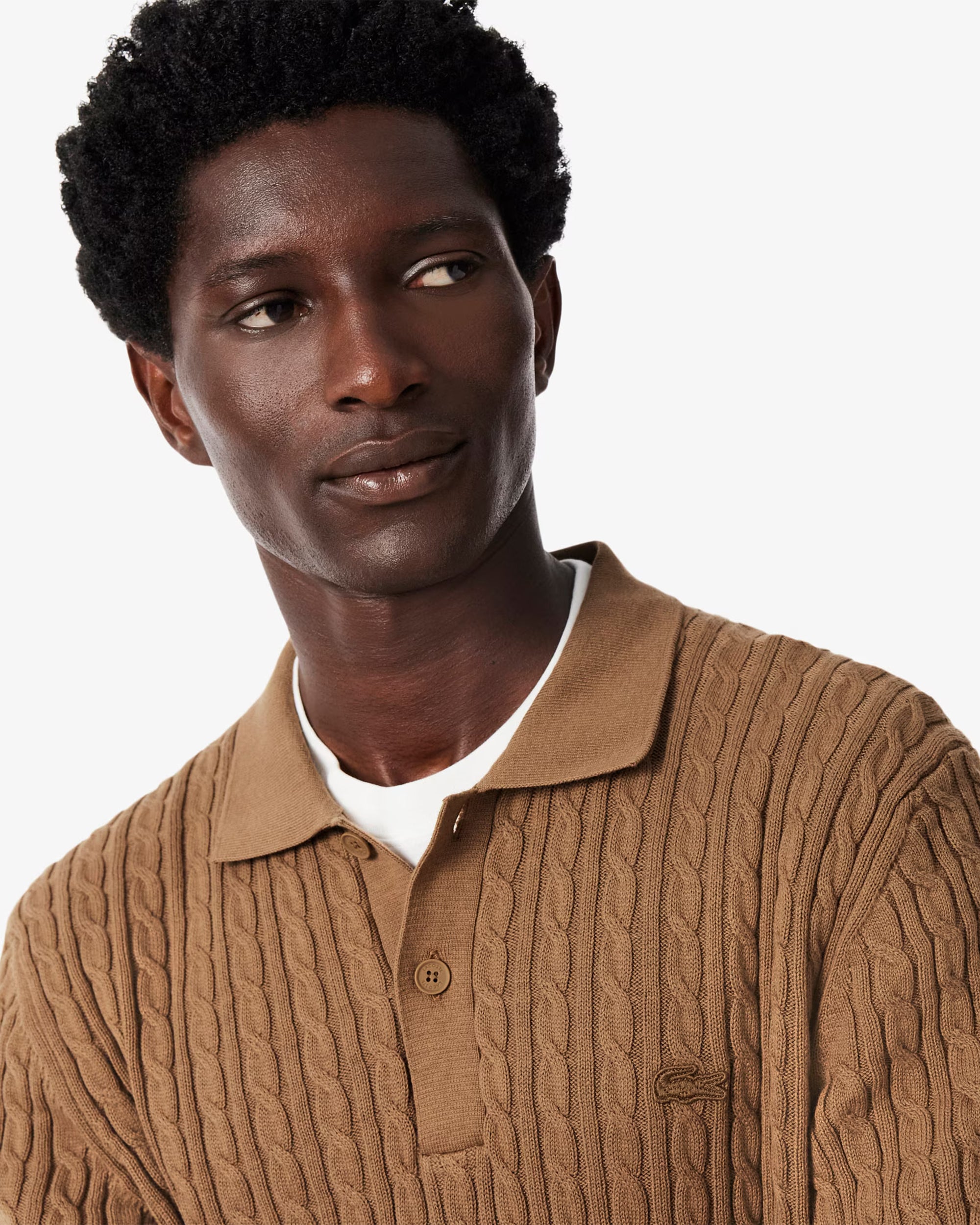 Polo shirts Lacoste Cable Knit Logo Men's Polo Shirt - AH0687-00-UQW