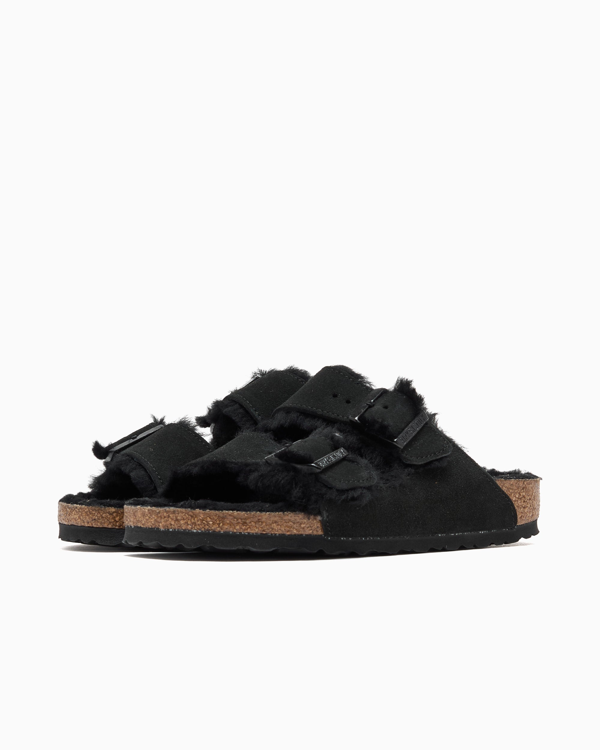Sandals BIRKENSTOCK Arizona Shearling Suede Leather Narrow - 752663