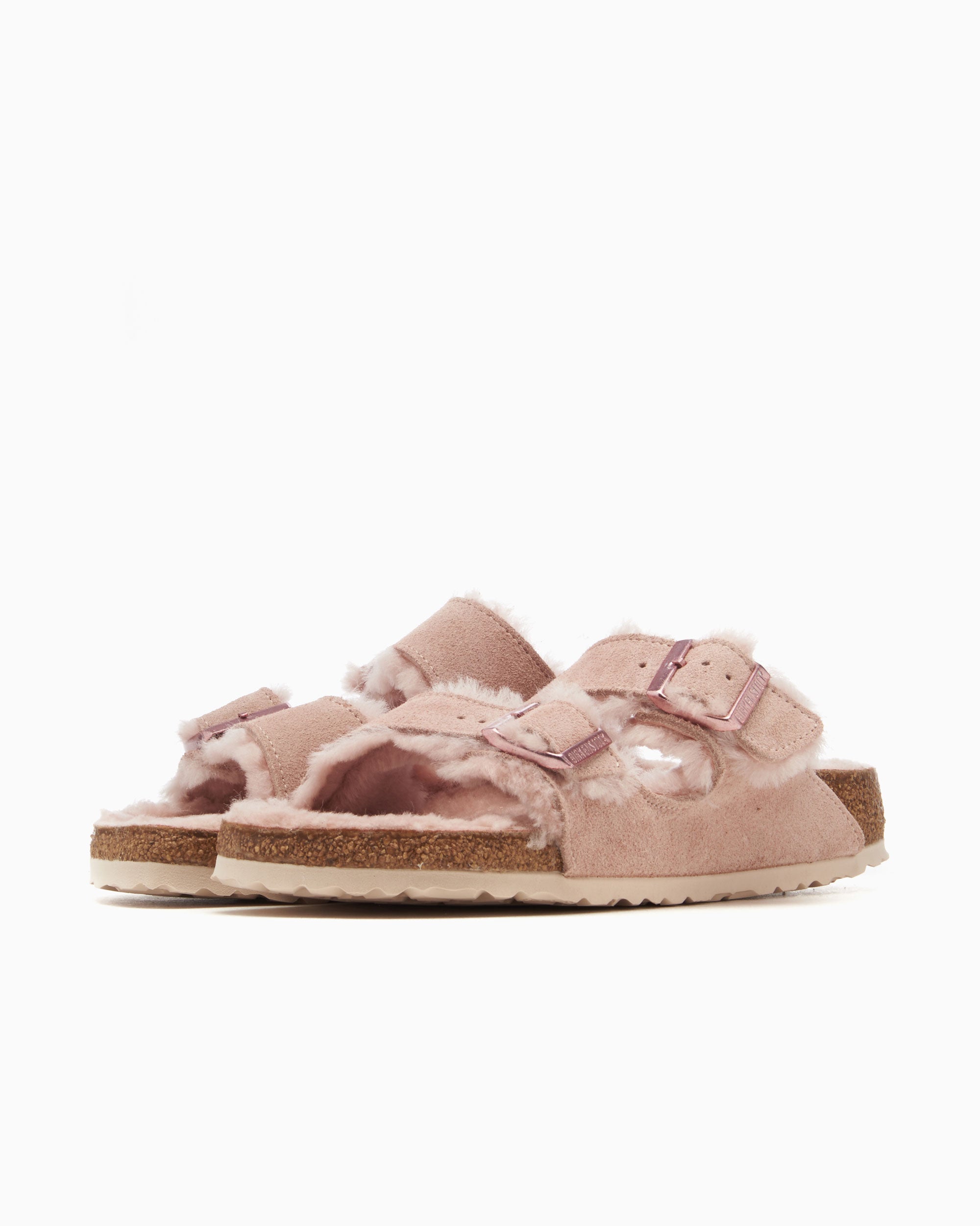 Sandals BIRKENSTOCK Women's Arizona Shearling Suede Leather Narrow - 1020389