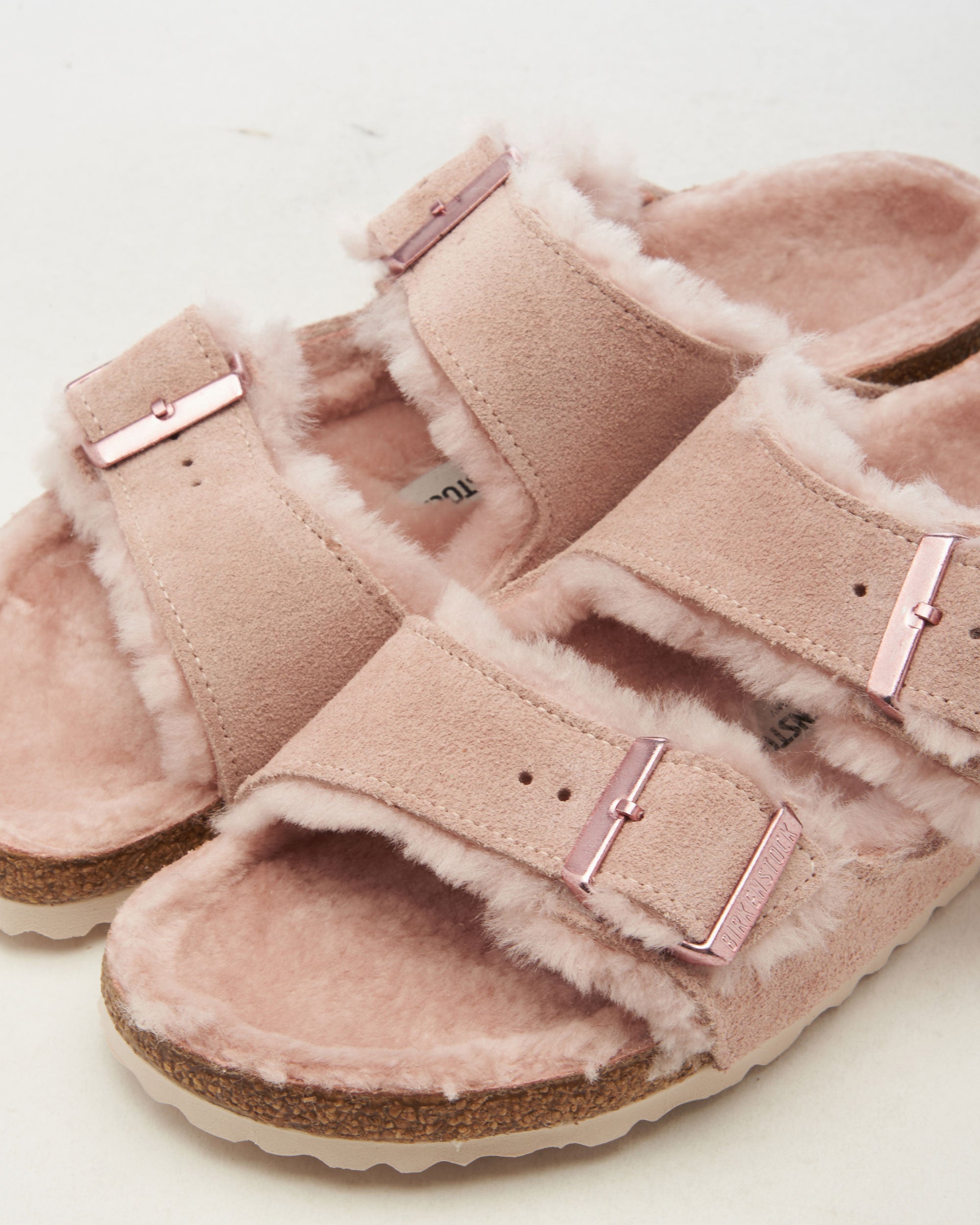 Sandals BIRKENSTOCK Women's Arizona Shearling Suede Leather Narrow - 1020389