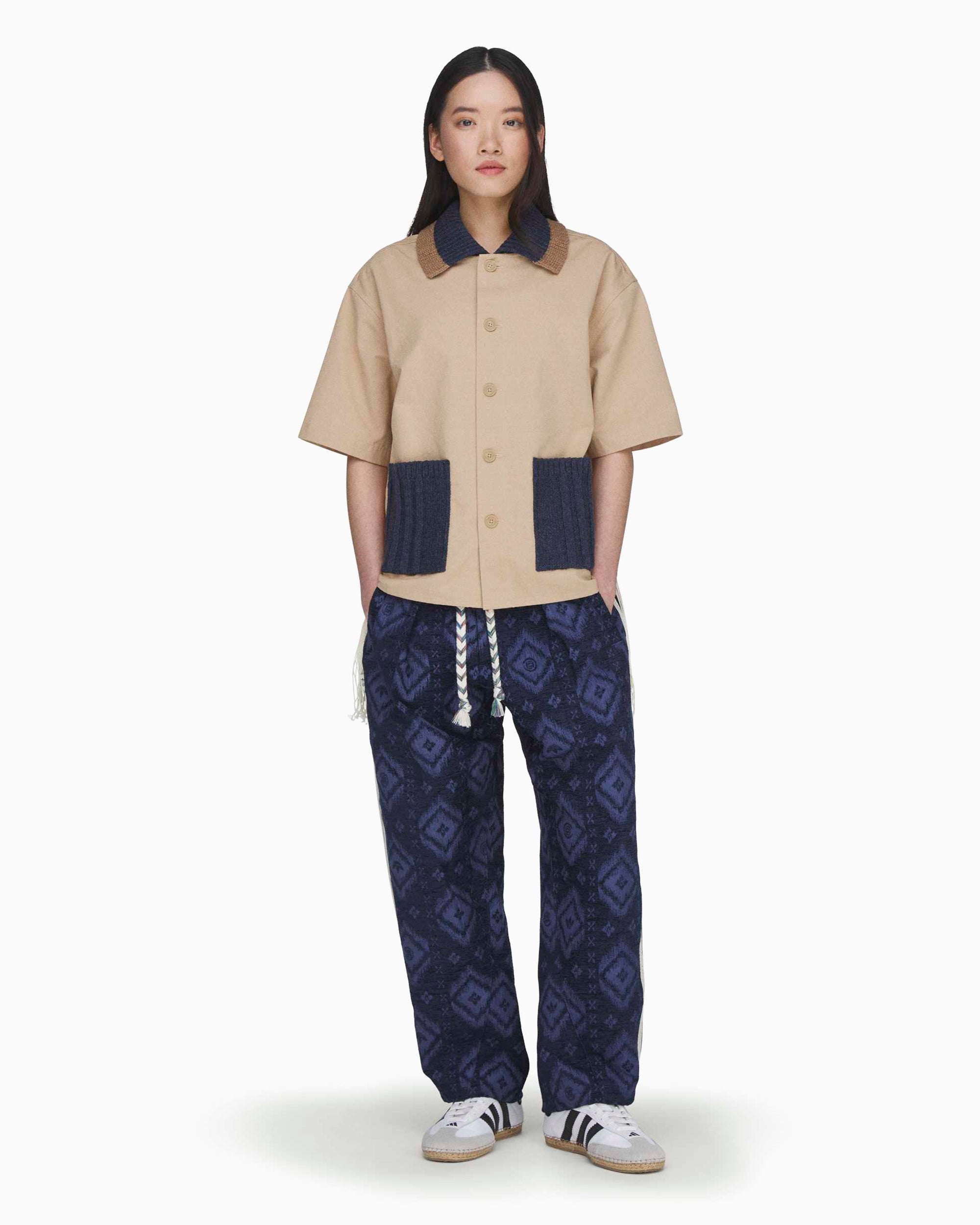 Shirts adidas Originals x CLOT Guayabera Half-Sleeved Boxy Unisex Shirt - KE7065