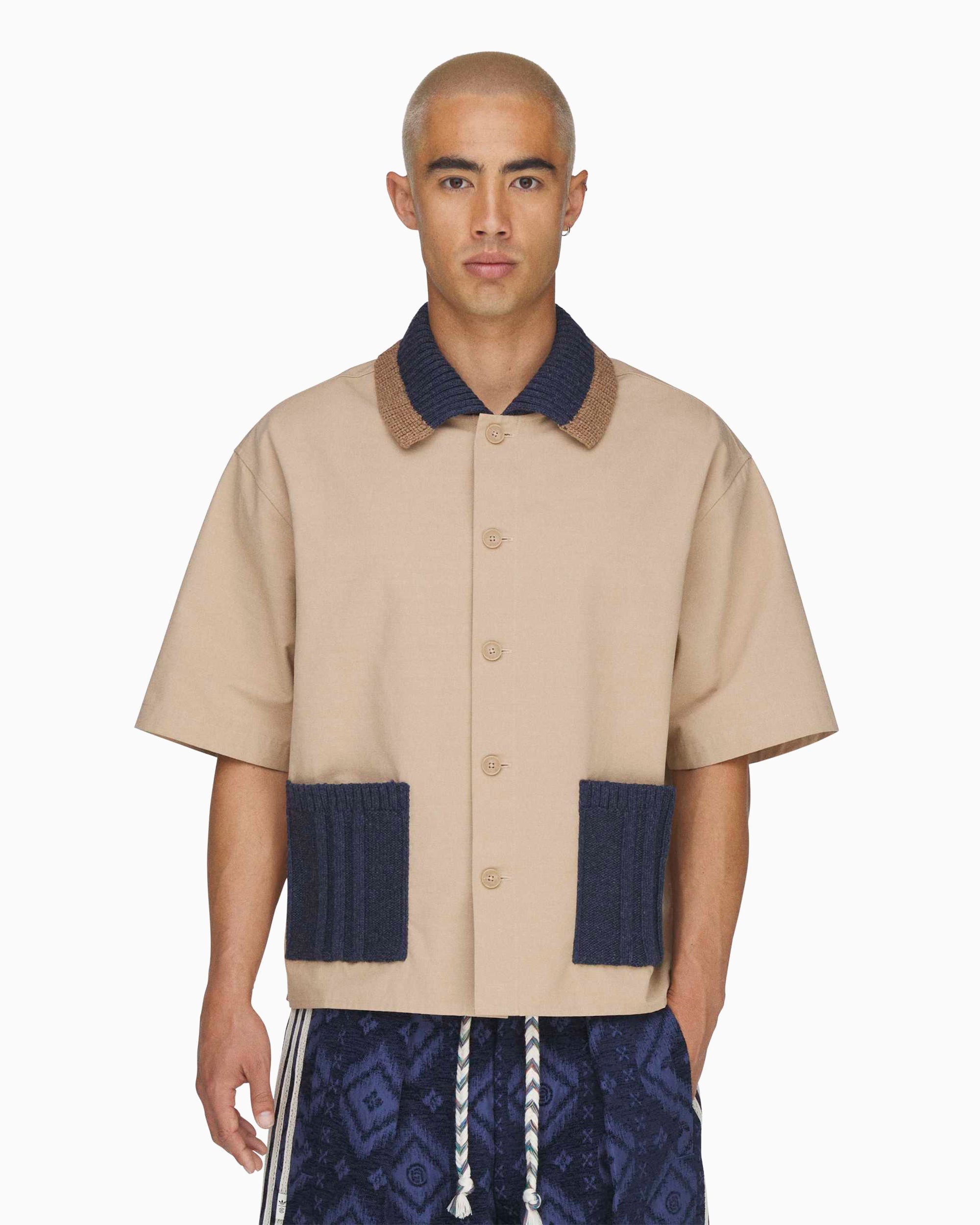 Shirts adidas Originals x CLOT Guayabera Half-Sleeved Boxy Unisex Shirt - KE7065