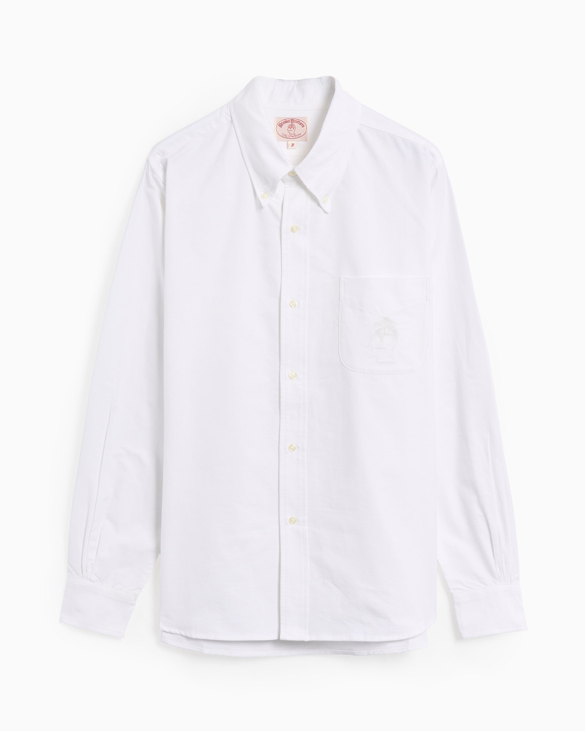 Shirts Brain Dead x Brooks Brothers Selvedge Oxford Men's Shirt - BDB24T240041-WHT