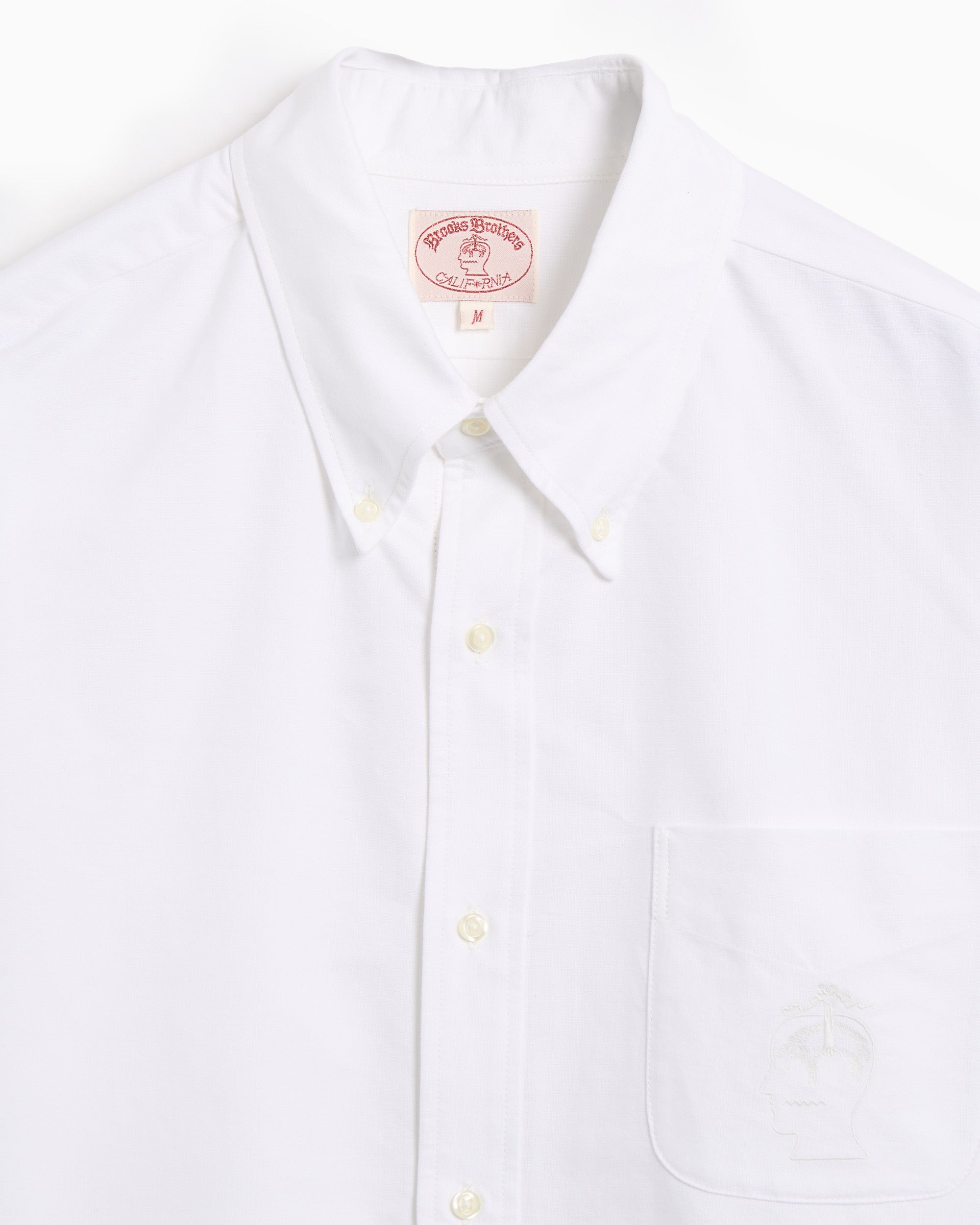 Shirts Brain Dead x Brooks Brothers Selvedge Oxford Men's Shirt - BDB24T240041-WHT