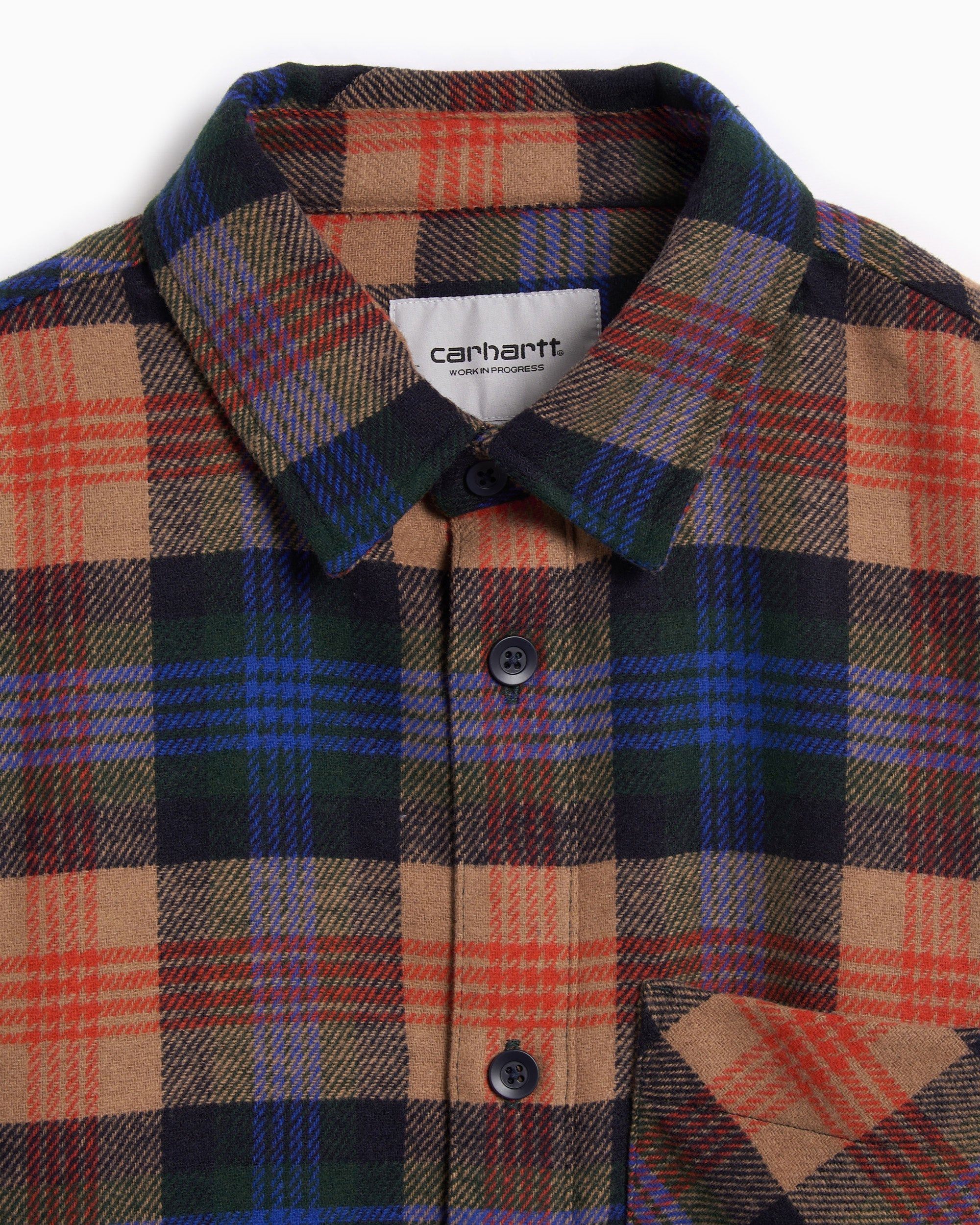 Shirts Carhartt WIP Dern Long Sleeve Plaid Relaxed Men's Shirt - I035331-34XXX