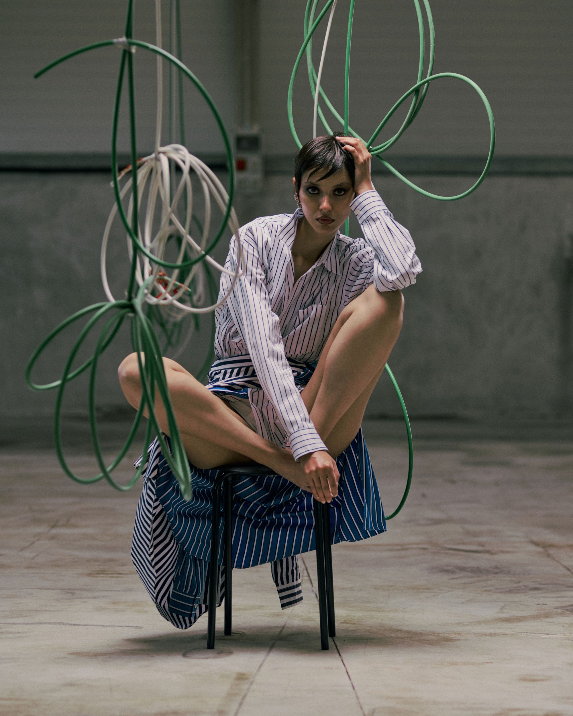 Shirts Comme Des Garçons Shirt Comme Des Garçons Men's Long Sleeve Shirt Relaxed Men's Shirt - FZ-B115-PER-119