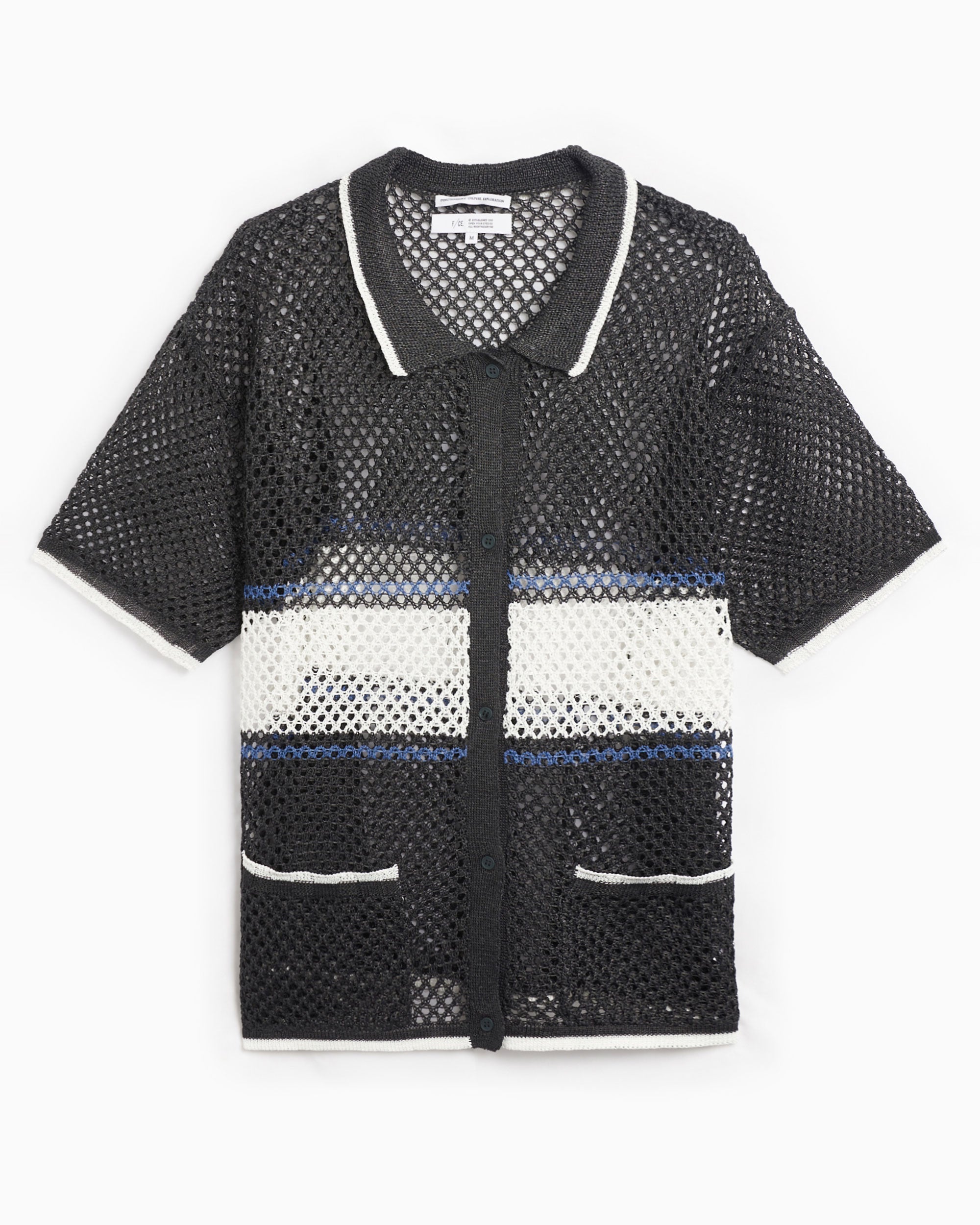 Shirts F/CE.® F/CE. Men's Mesh Knit Shirt Men's Shirt - FST11241U0001-Charcoal