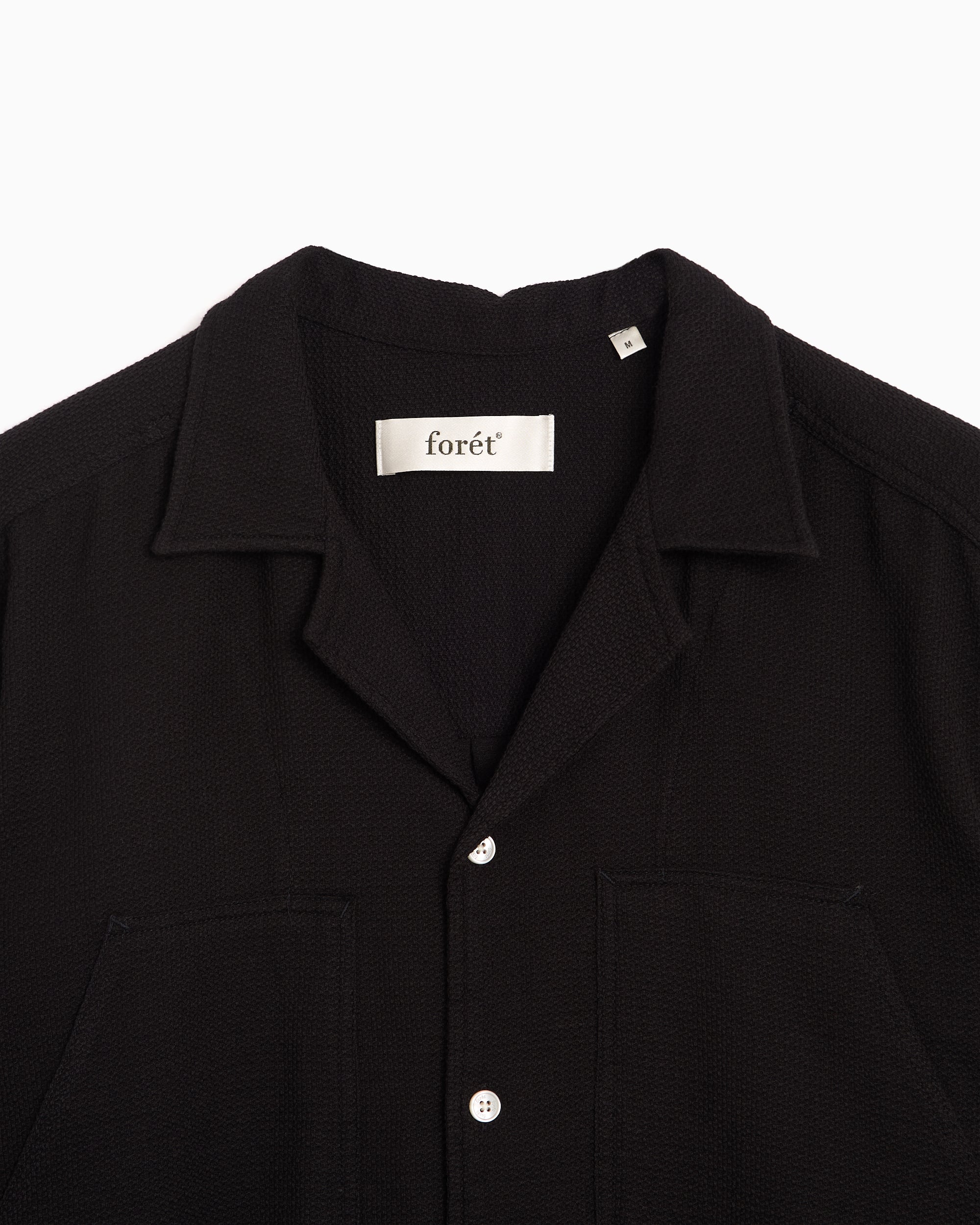 Shirts forét Lagoon Short-Sleeved Men's Shirt - F1032-BLACK