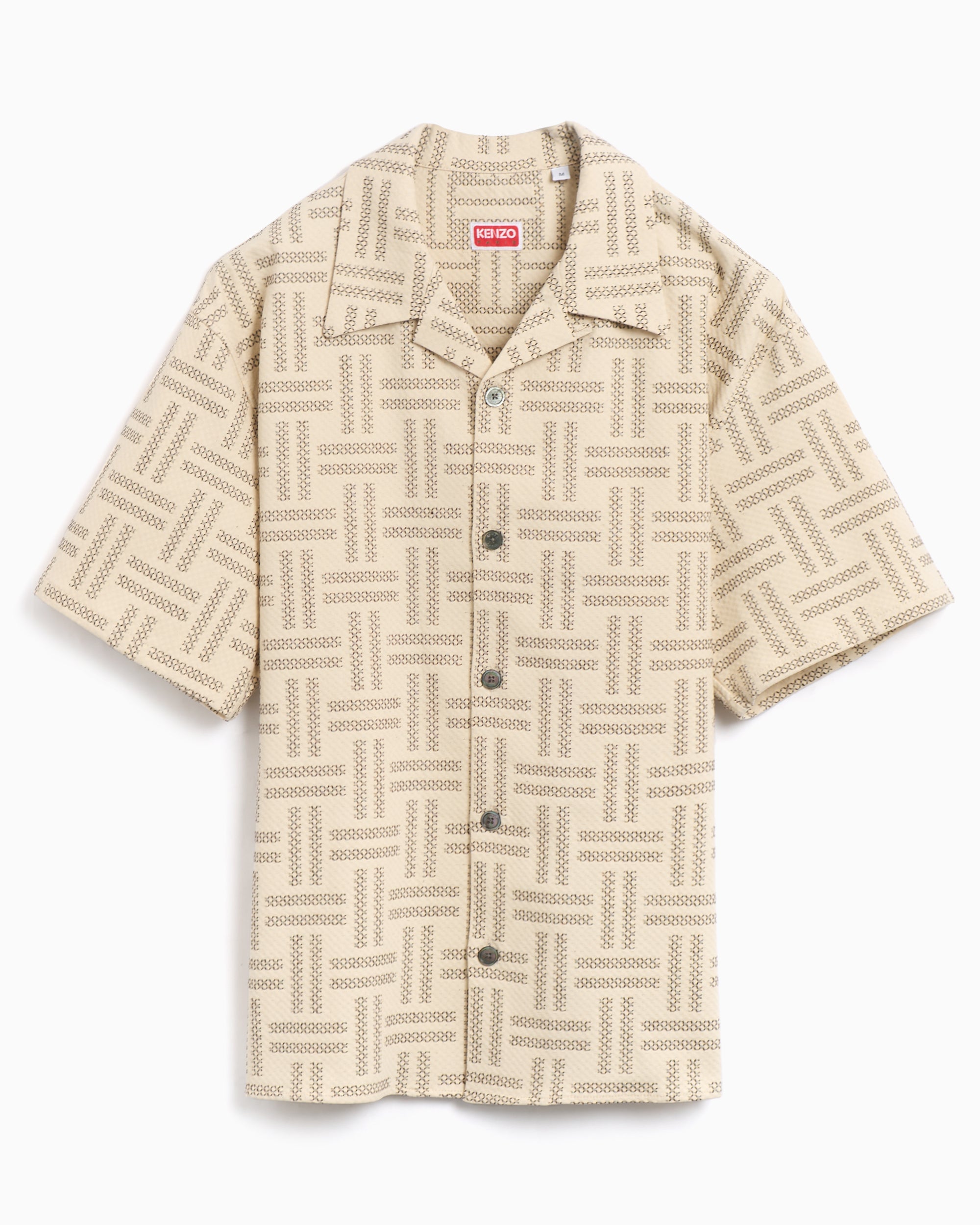 Shirts Kenzo Weave Hawaiian Men's Short Sleeve Shirt Men's Shirt - FF55CH1109JF-10