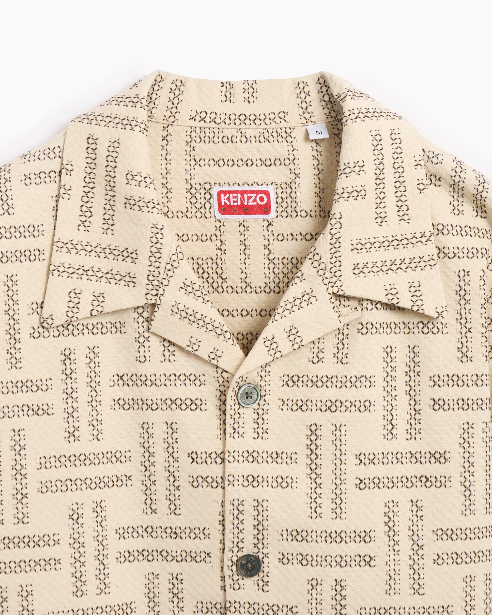 Shirts Kenzo Weave Hawaiian Men's Short Sleeve Shirt Men's Shirt - FF55CH1109JF-10