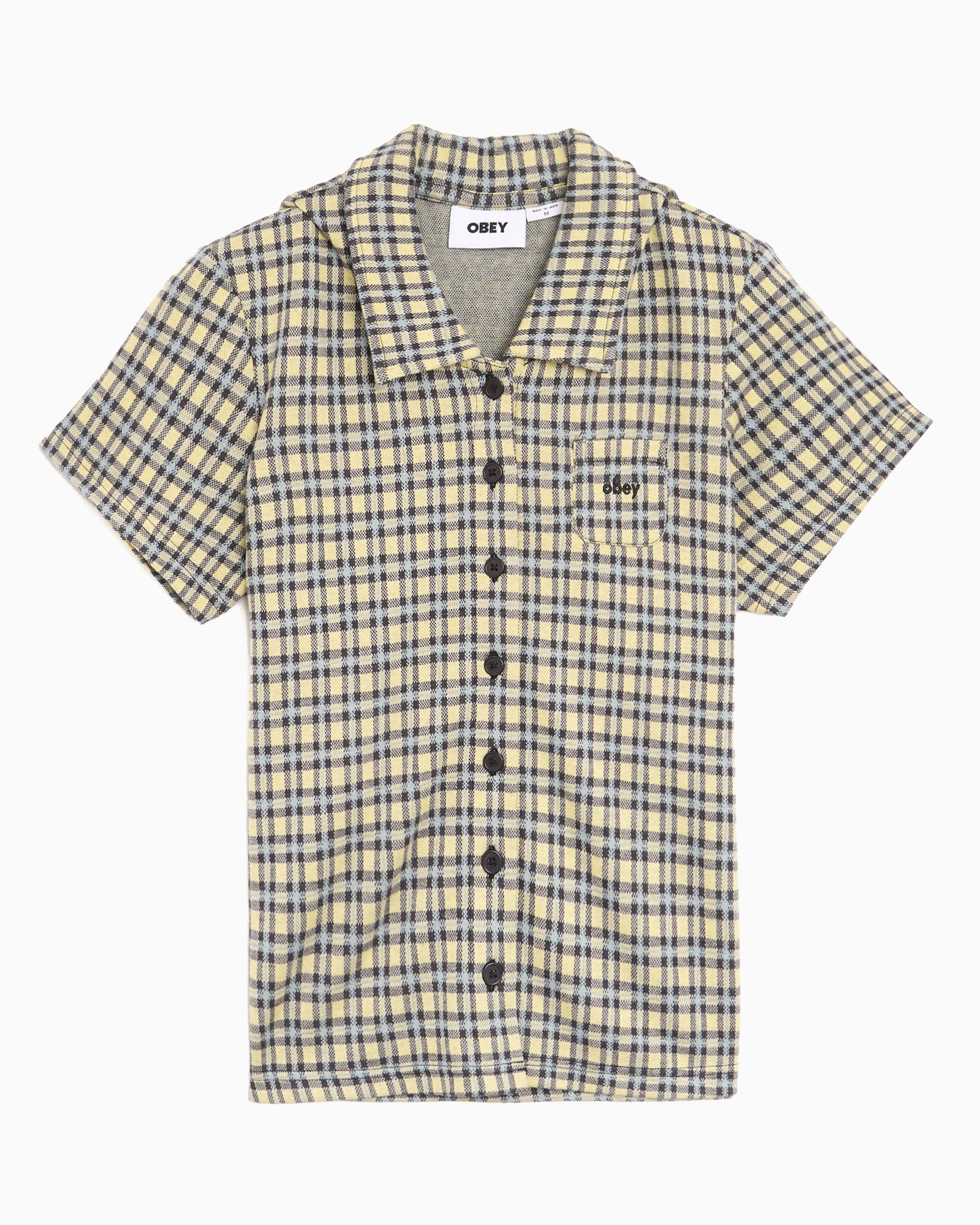 Shirts OBEY Clothing Lila Plaid Short-Sleeved Women's Shirt - 231090009-YWM