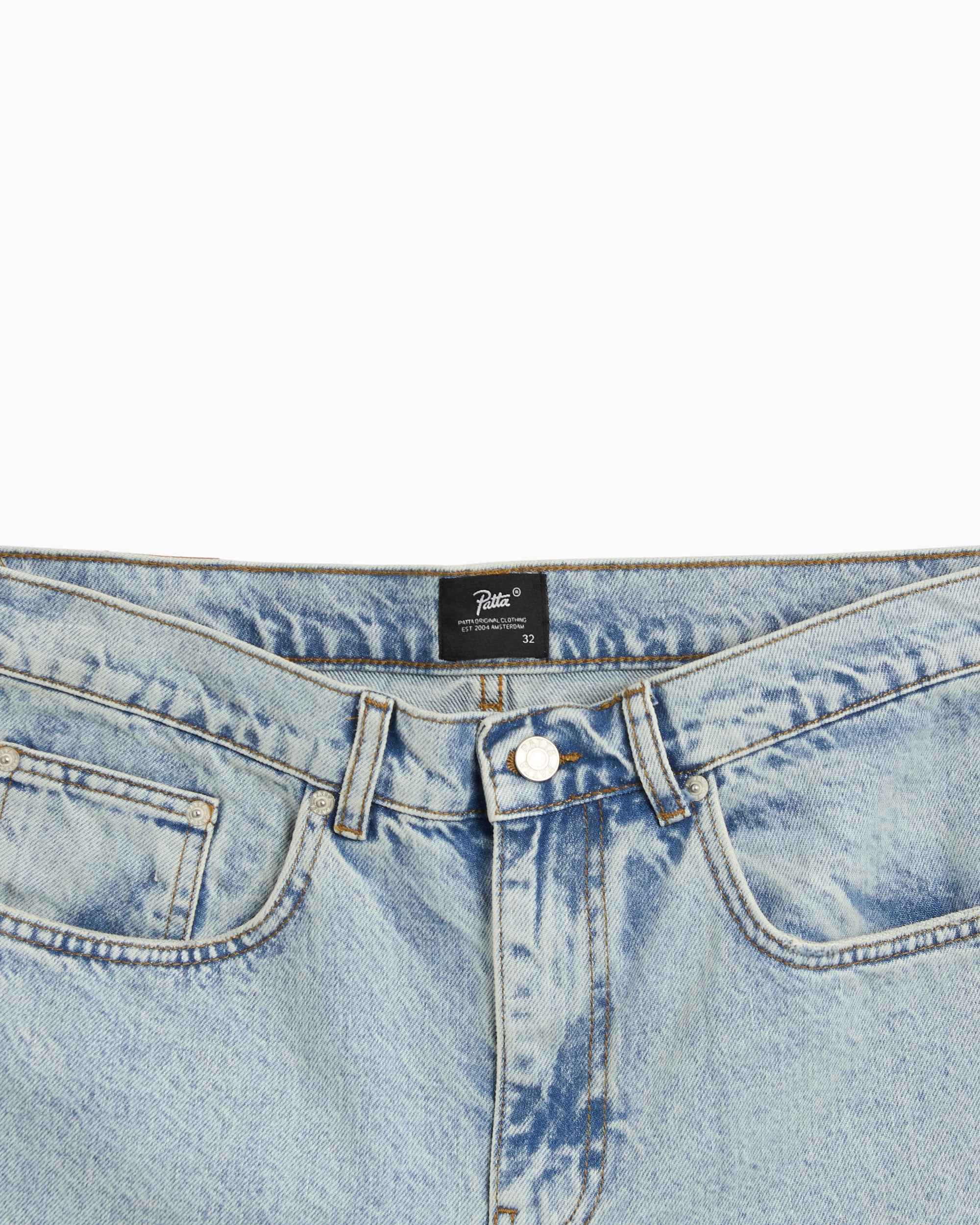 Shorts Patta Light Wash Oversize Men's Shorts - POC-SS26-4200-332-0028-100