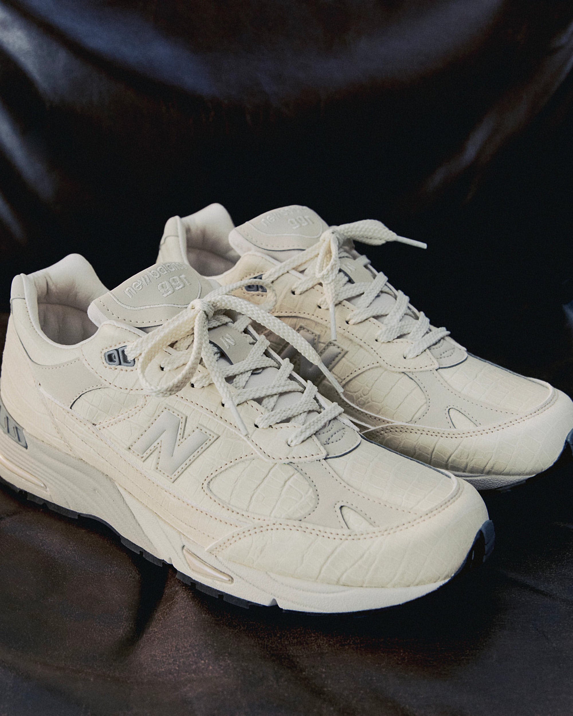 Sneakers New Balance Women's W991v1 Croc Skin "Made in UK" - W991CR1