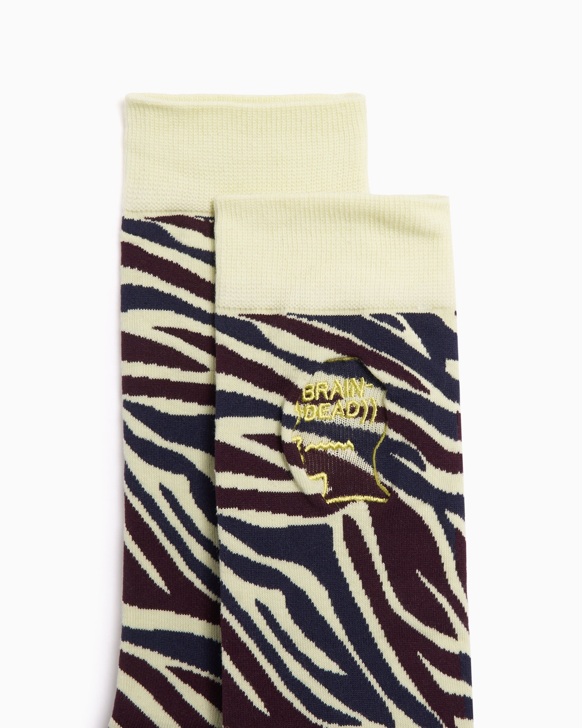 Socks Brain Dead Logohead Dress Unisex Socks - S25A090043-MUZE