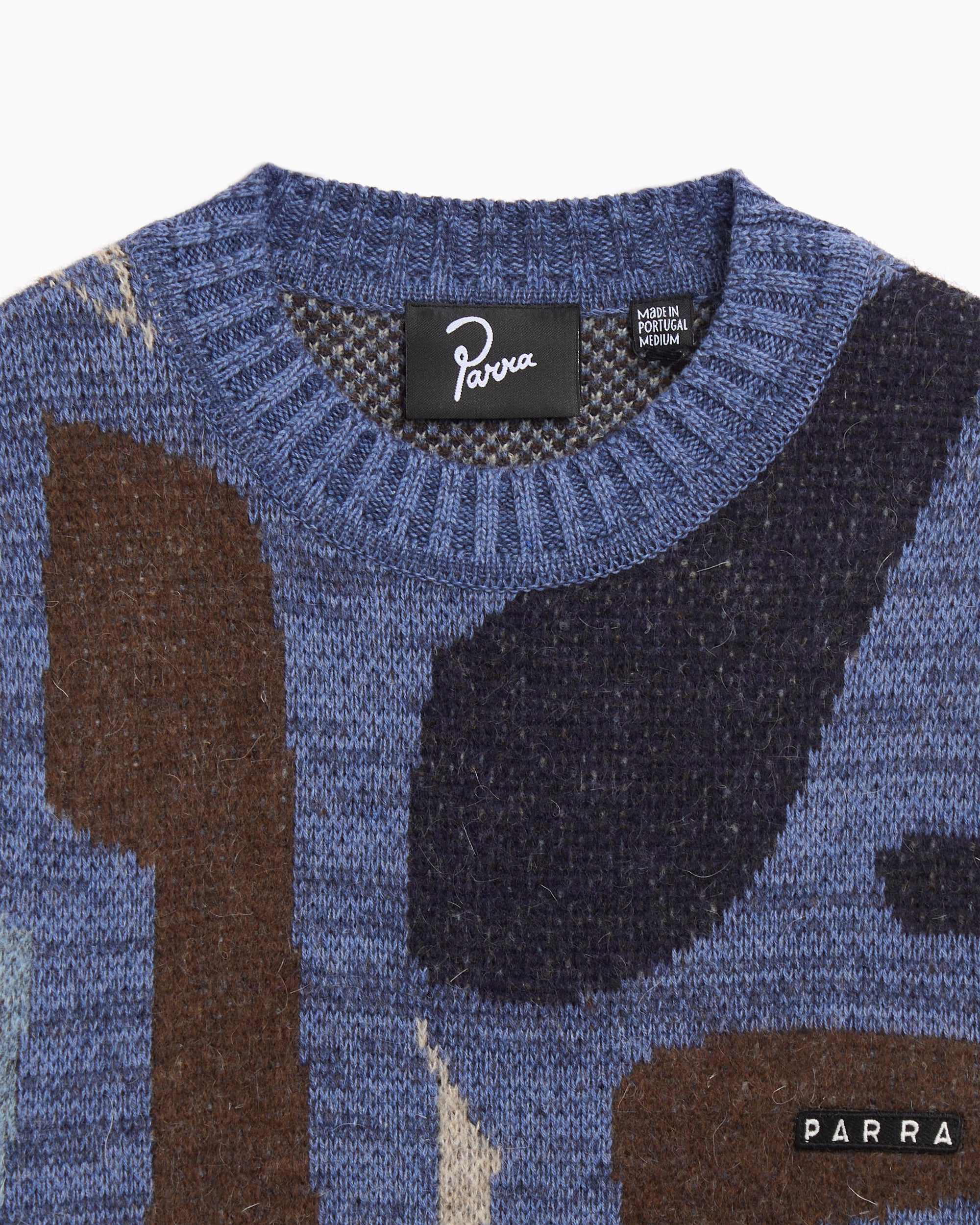Sweaters by Parra Detached Graphic Relaxed Men's Sweater - 54450-BLUE
