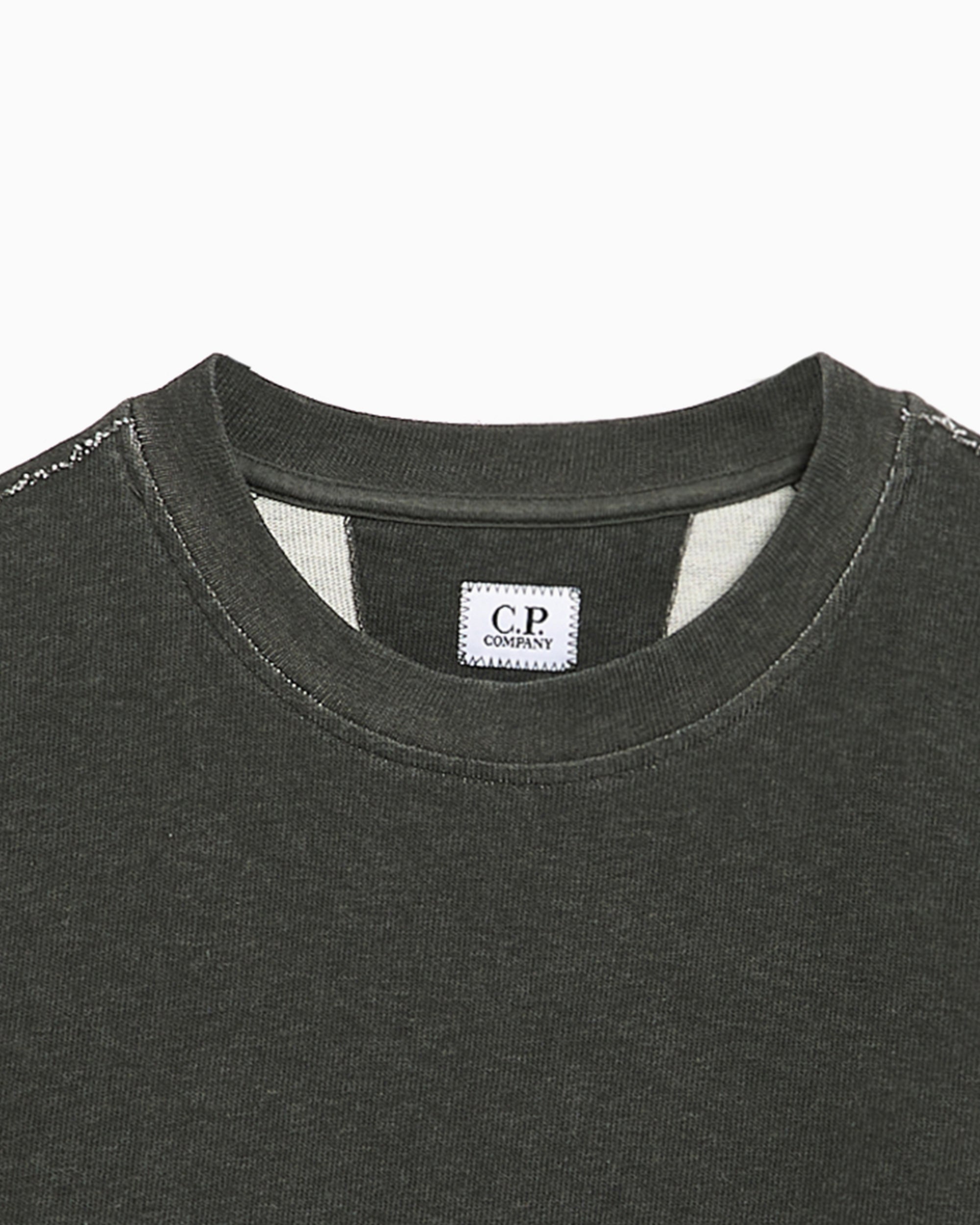 Sweaters CP Company Logo Men's Sweater - 20CMSS198A110644P-921